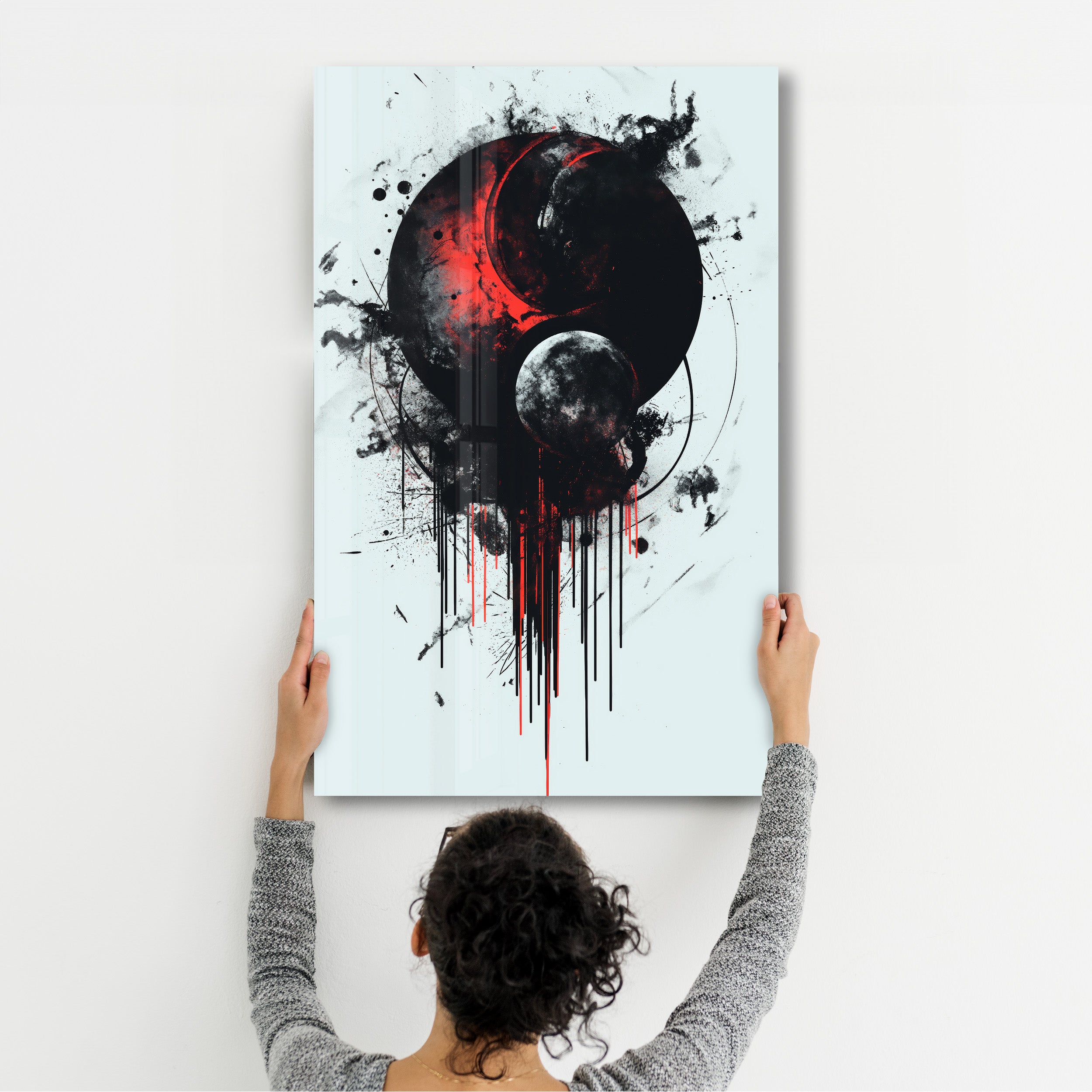 Bleeding Planets - Designers Collection Glass Wall Art