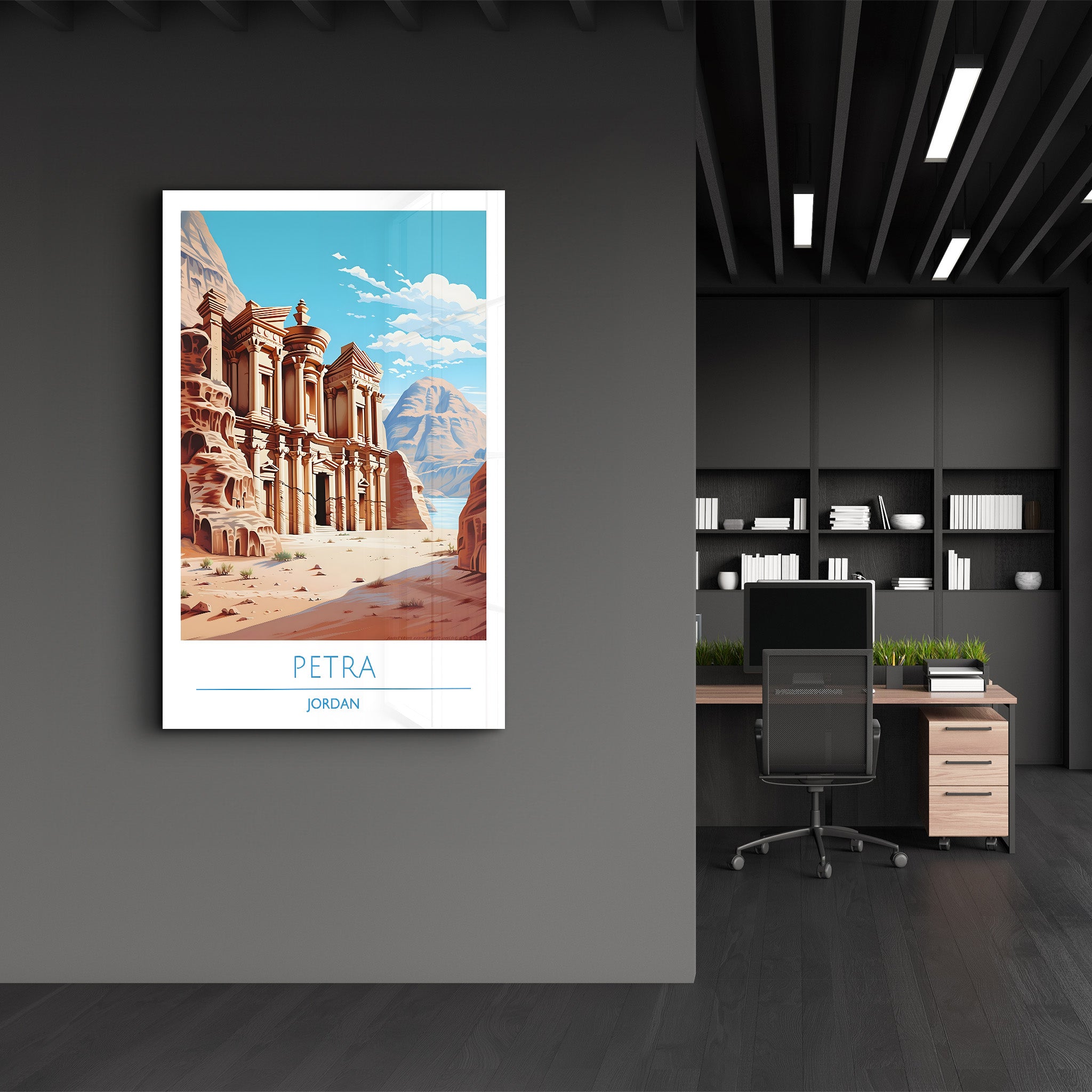 Petra Jordan-Reiseposter | <tc>Glasbild</tc>