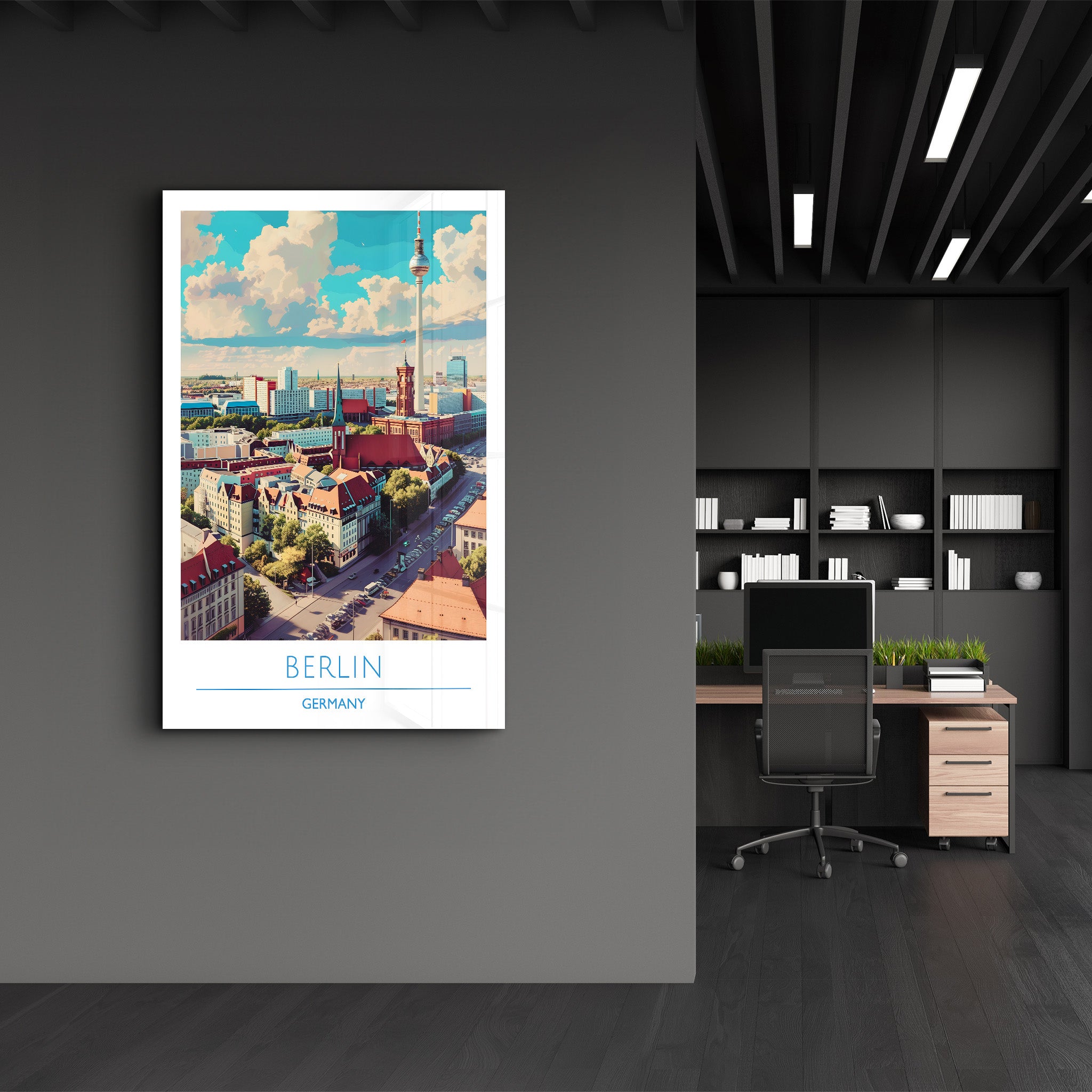 Berlin Germany-Travel Posters | Glass Wall Art