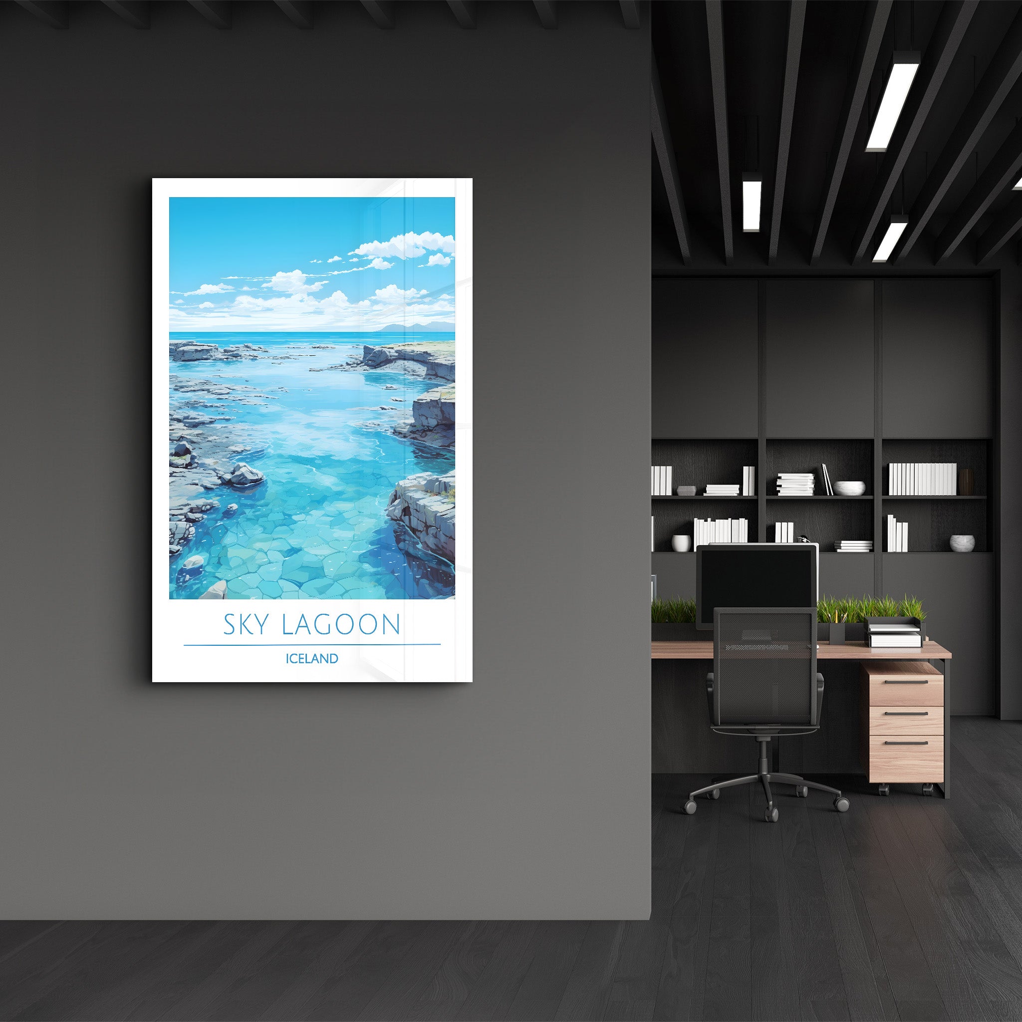 Sky Lagoon Iceland-Travel Posters | Glass Wall Art