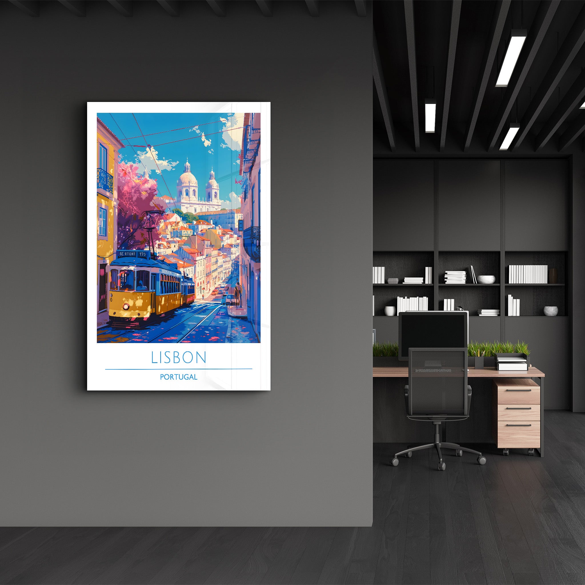 Lisbon Portugal-Travel Posters | Glass Wall Art