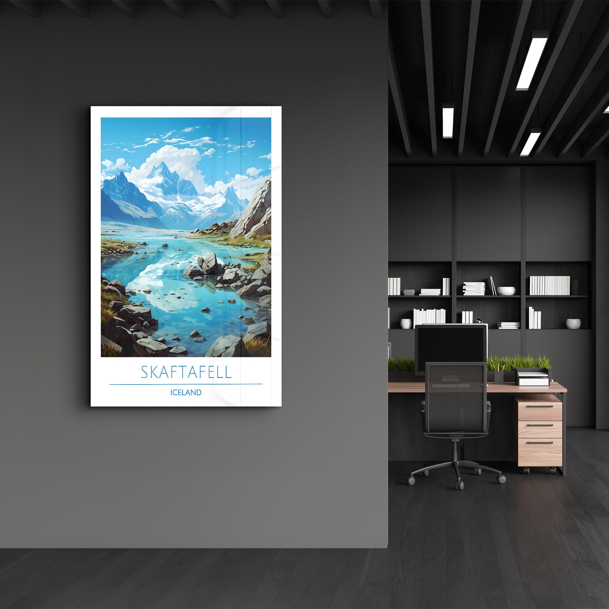 Skaftafell Islande-Affiches de voyage | Art mural en verre