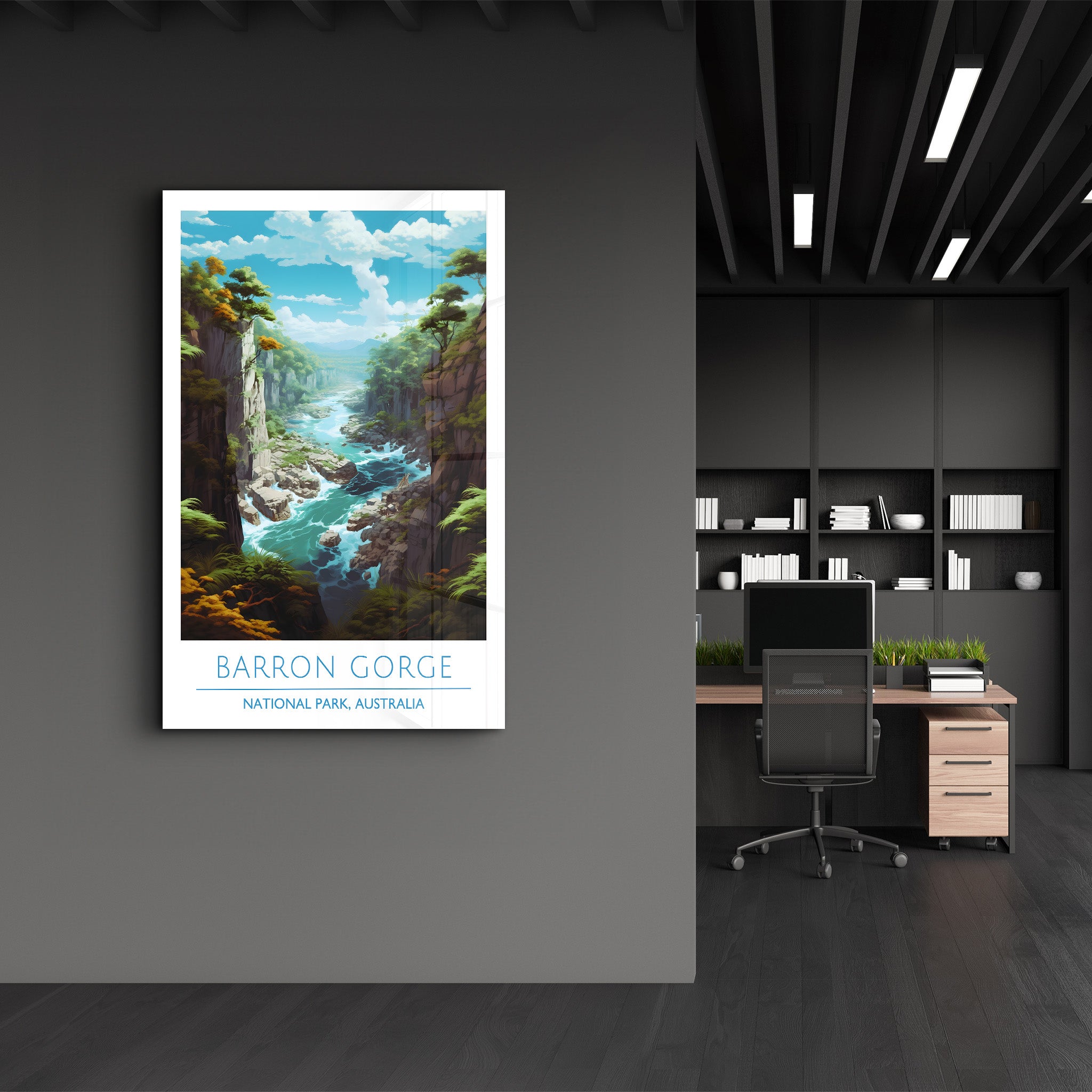 Barron Gorge-Parc national Australie-Affiches de voyage | Art mural en verre