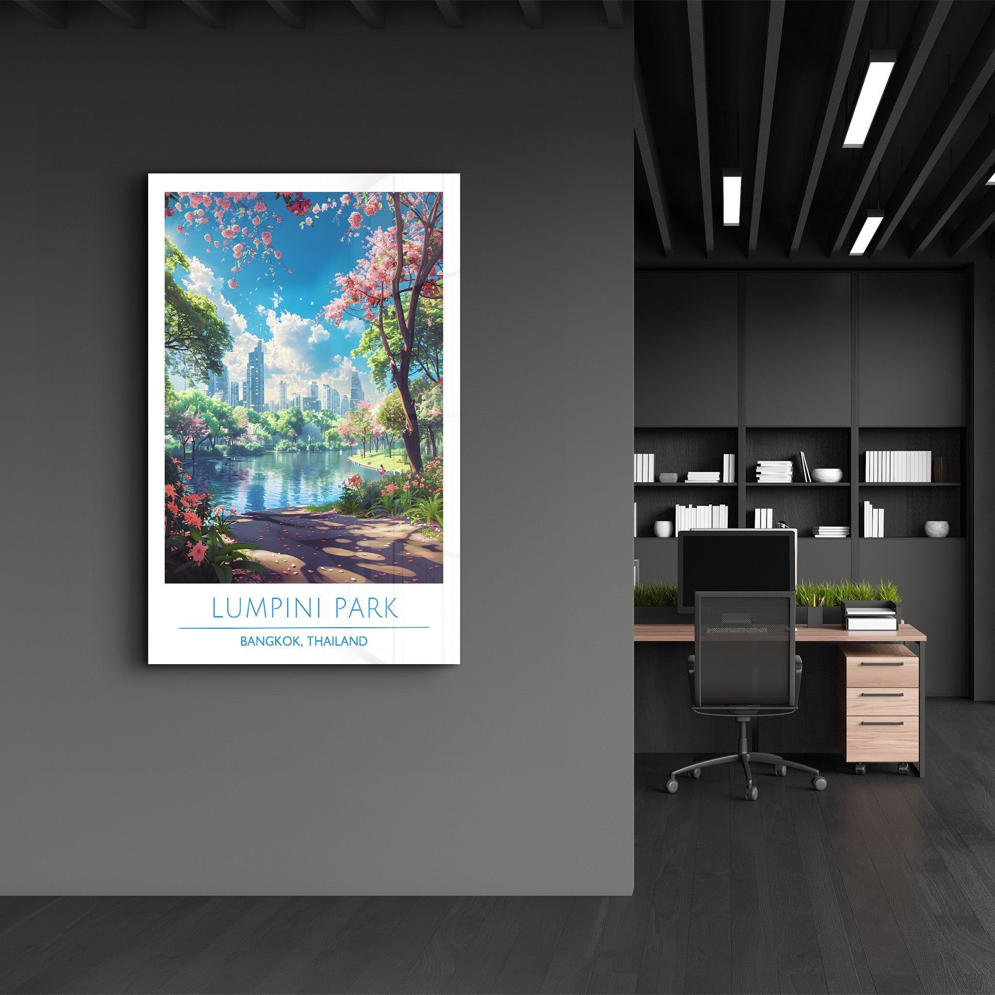 Lumpini Park-Bangkok Thailand-Travel Posters | Glass Wall Art