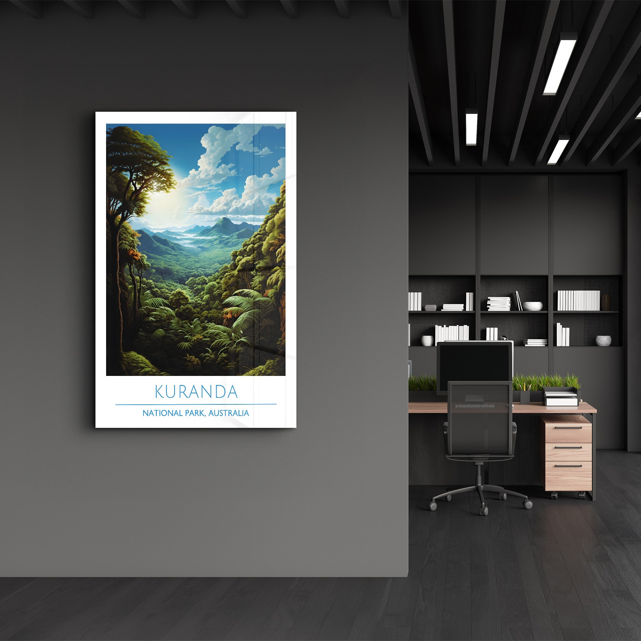 Kuranda-National Park Australia-Travel Posters | Glass Wall Art