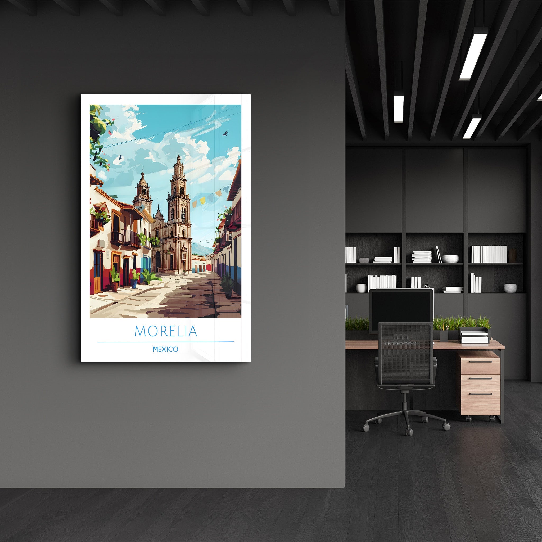 Moralia Mexiko-Reiseposter | <tc>Glasbild</tc>