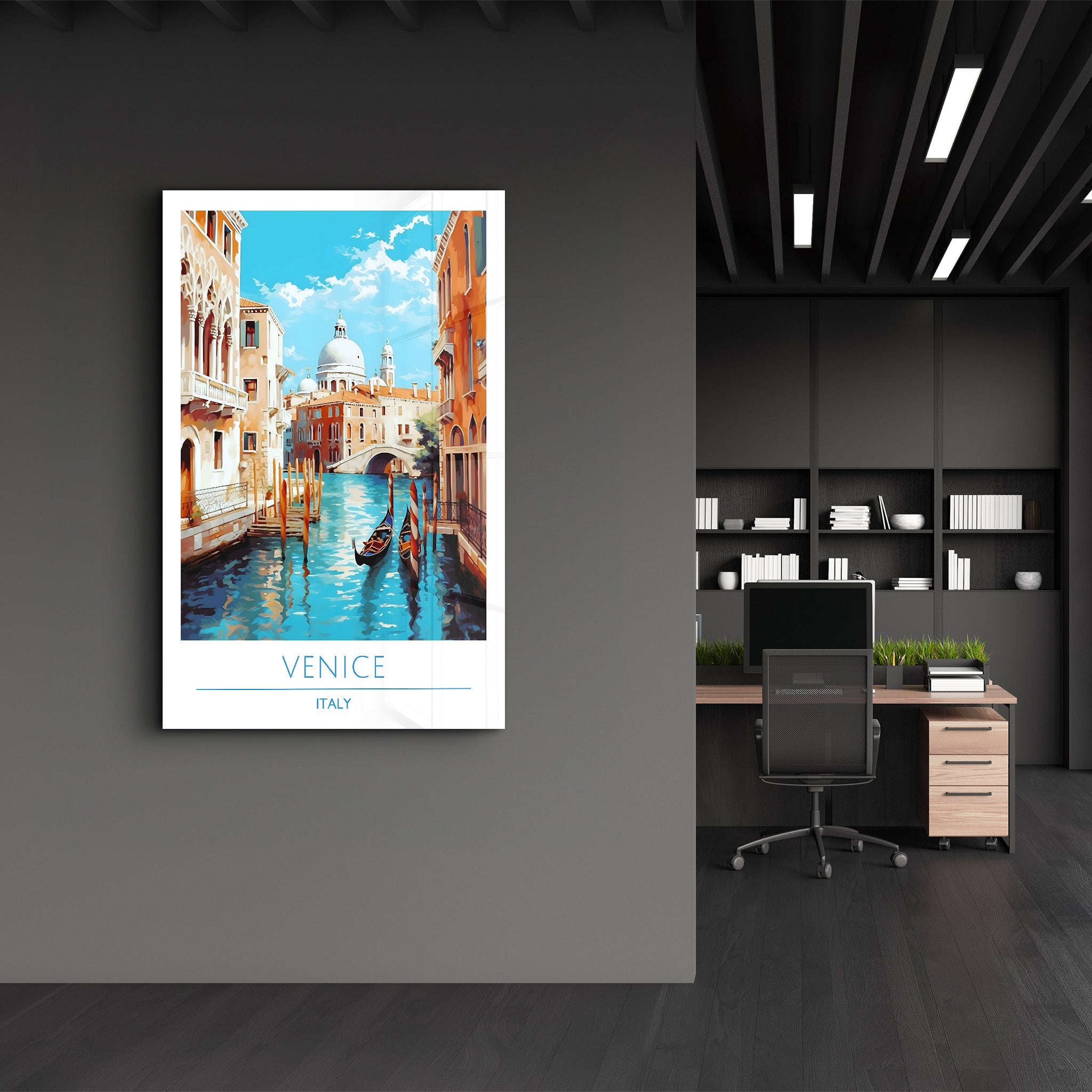 Venise Italie-Affiches de voyage | Art mural en verre