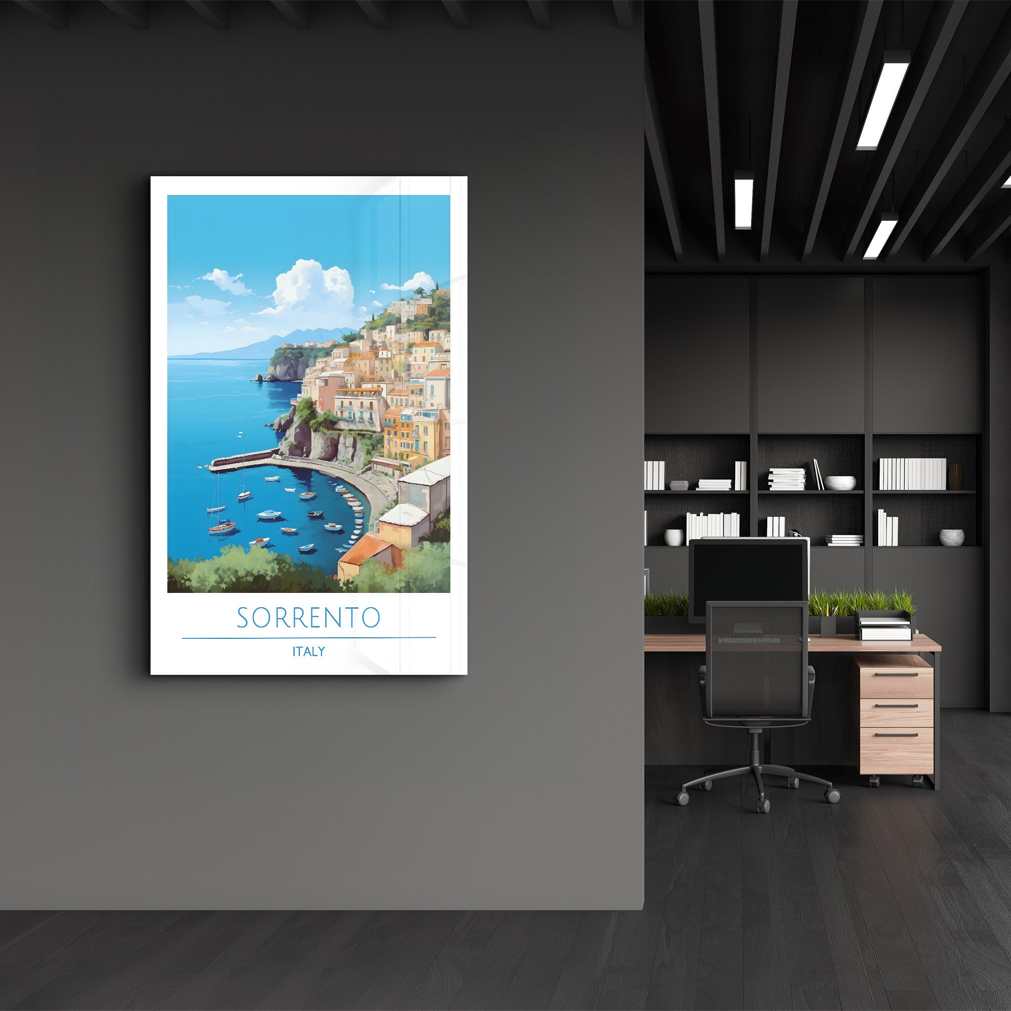 Sorrente Italie-Affiches de voyage | Art mural en verre