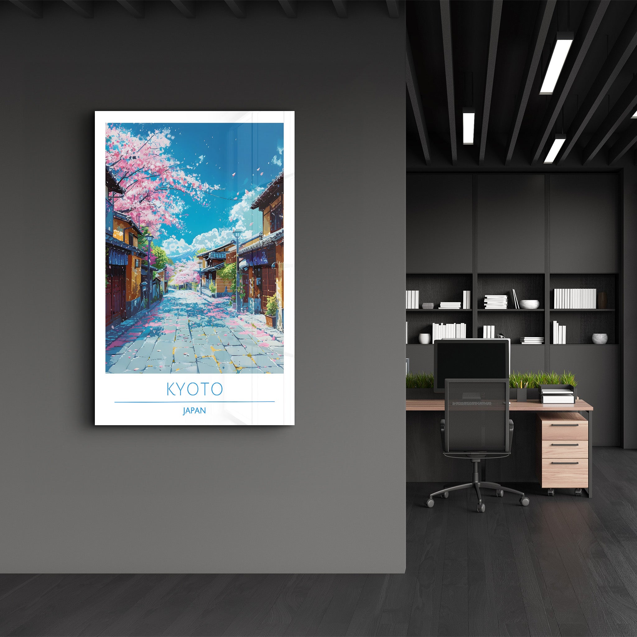 Kyoto Japan-Reiseposter | <tc>Glasbild</tc>