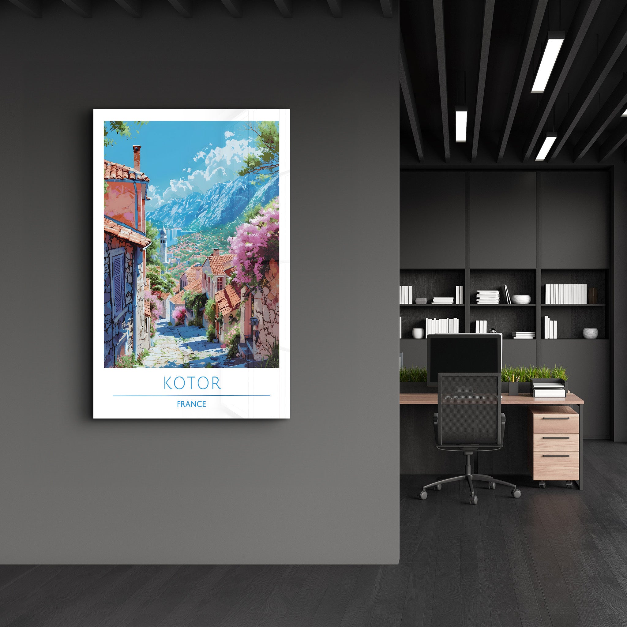 Kotor France-Travel Posters | Glass Wall Art