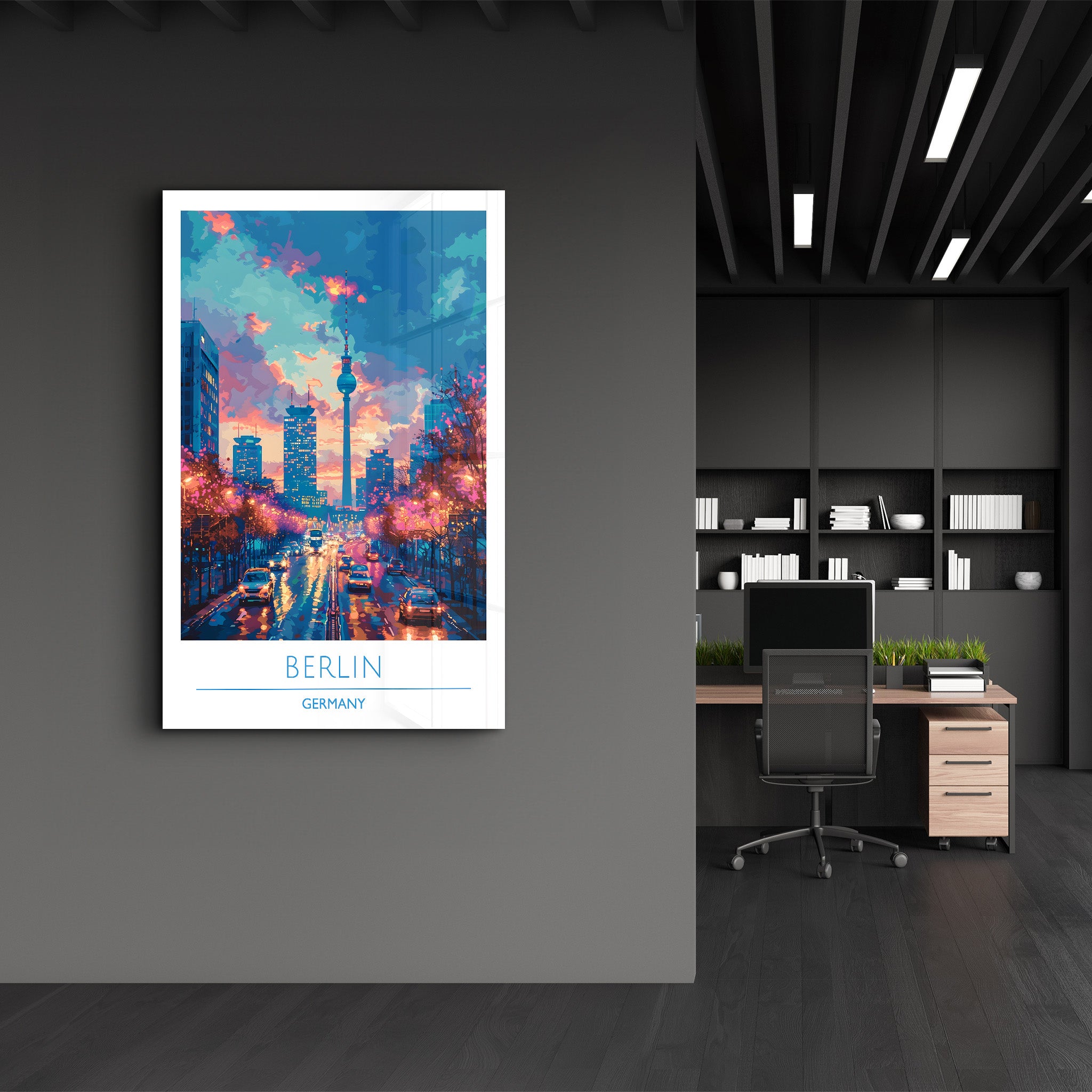 Berlin Germany-Travel Posters | Glass Wall Art