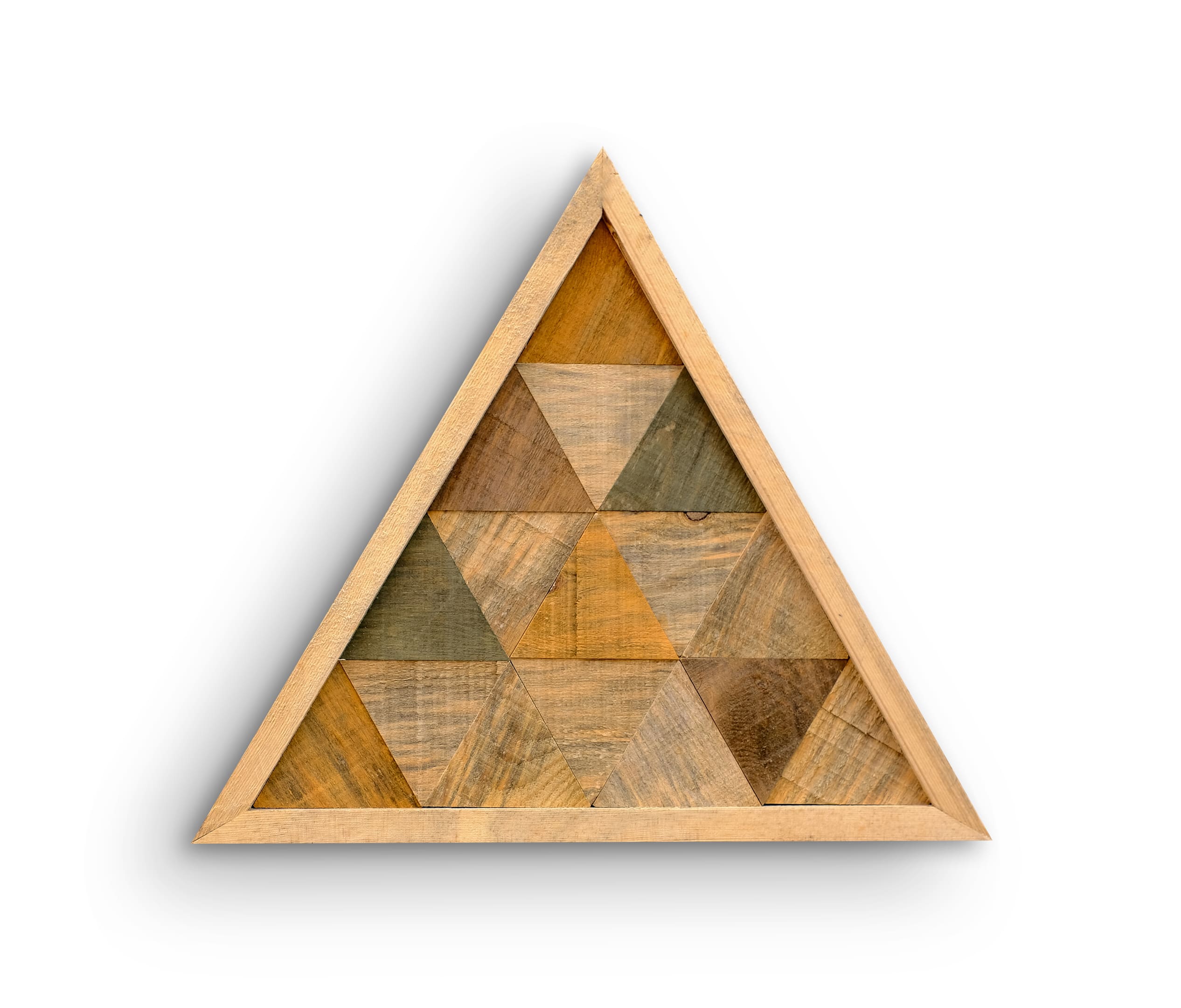 Rustic Triangle | Premium Wood Handmade Wall Sculpture - Limited Edition