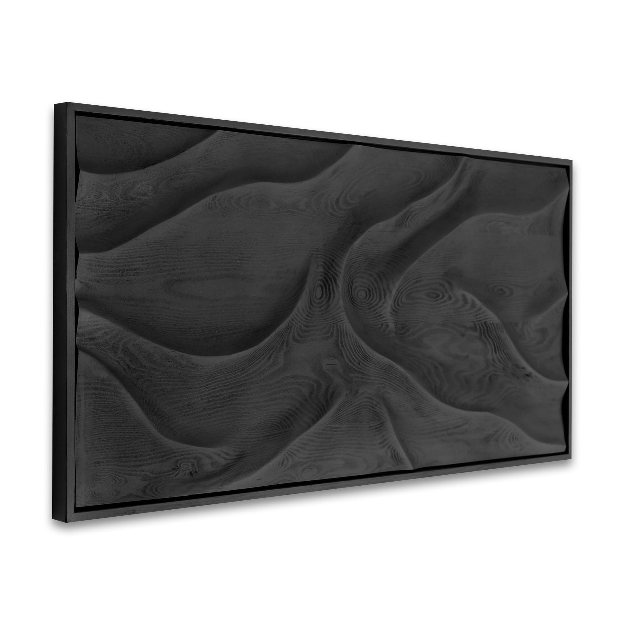 Black Wave | Premium Wood Handmade Wall Sculpture - Limited Edition