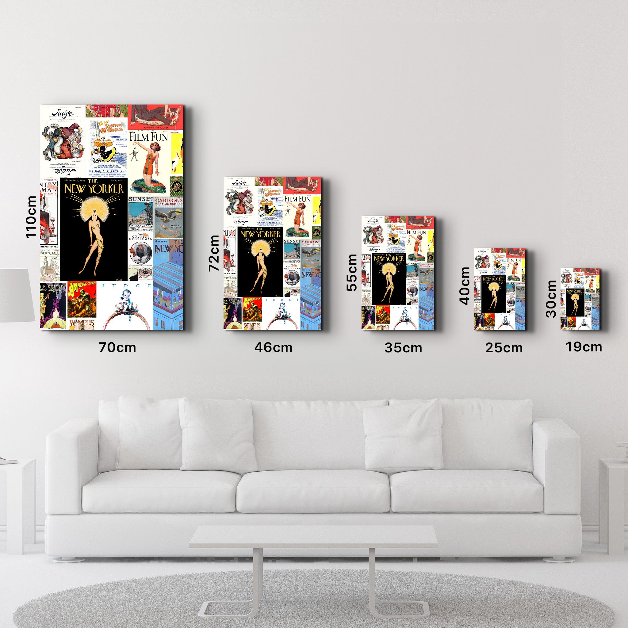 Retro Magazine Covers-9 - Glass Wall Art