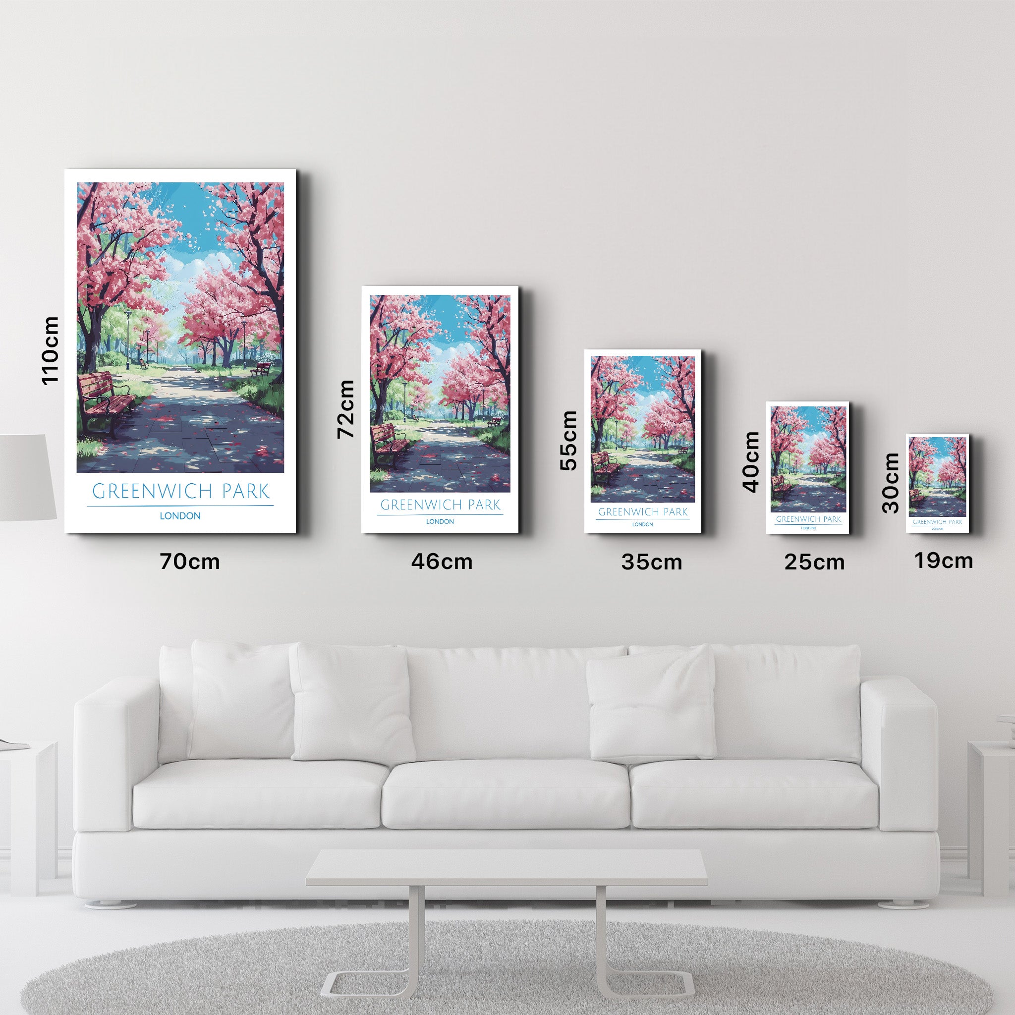 Greenwich Park London-Travel Posters | Glass Wall Art