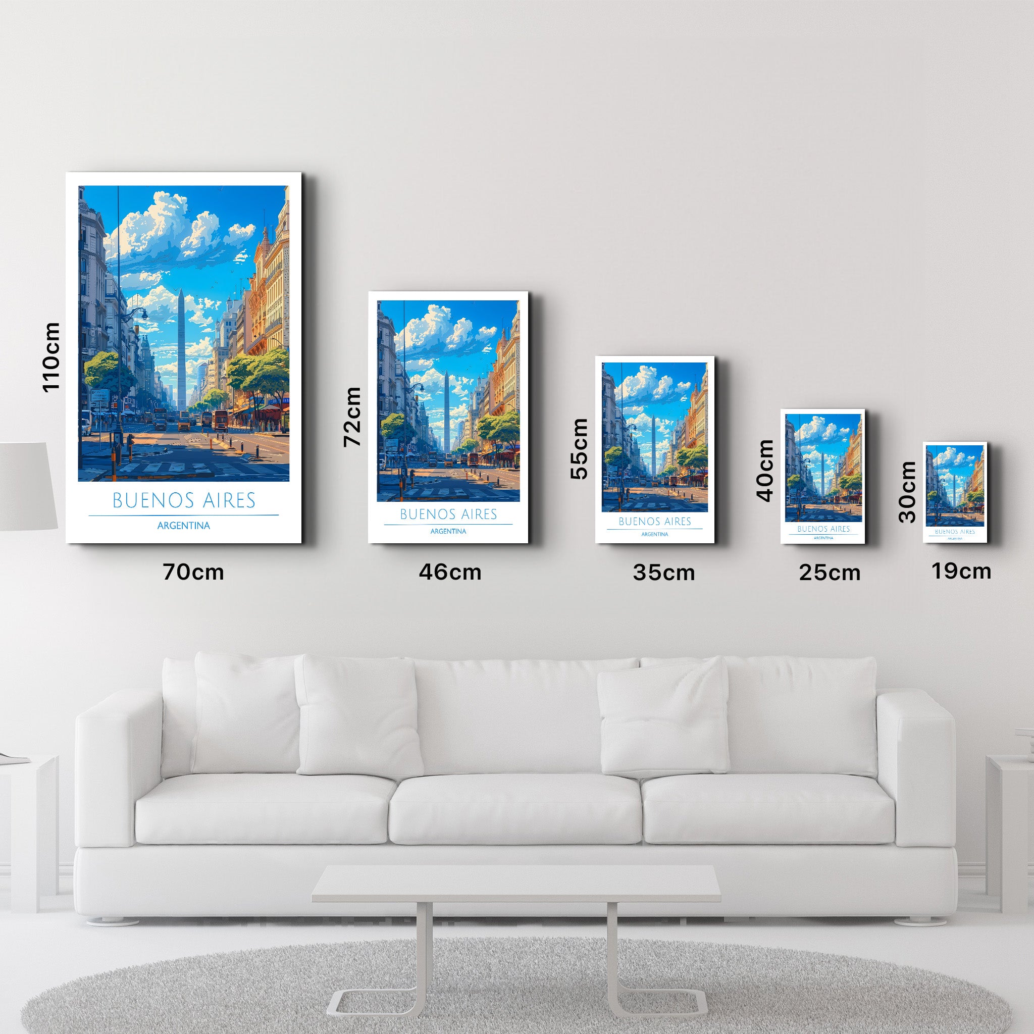 Buenos Aires Argentina-Travel Posters | Glass Wall Art