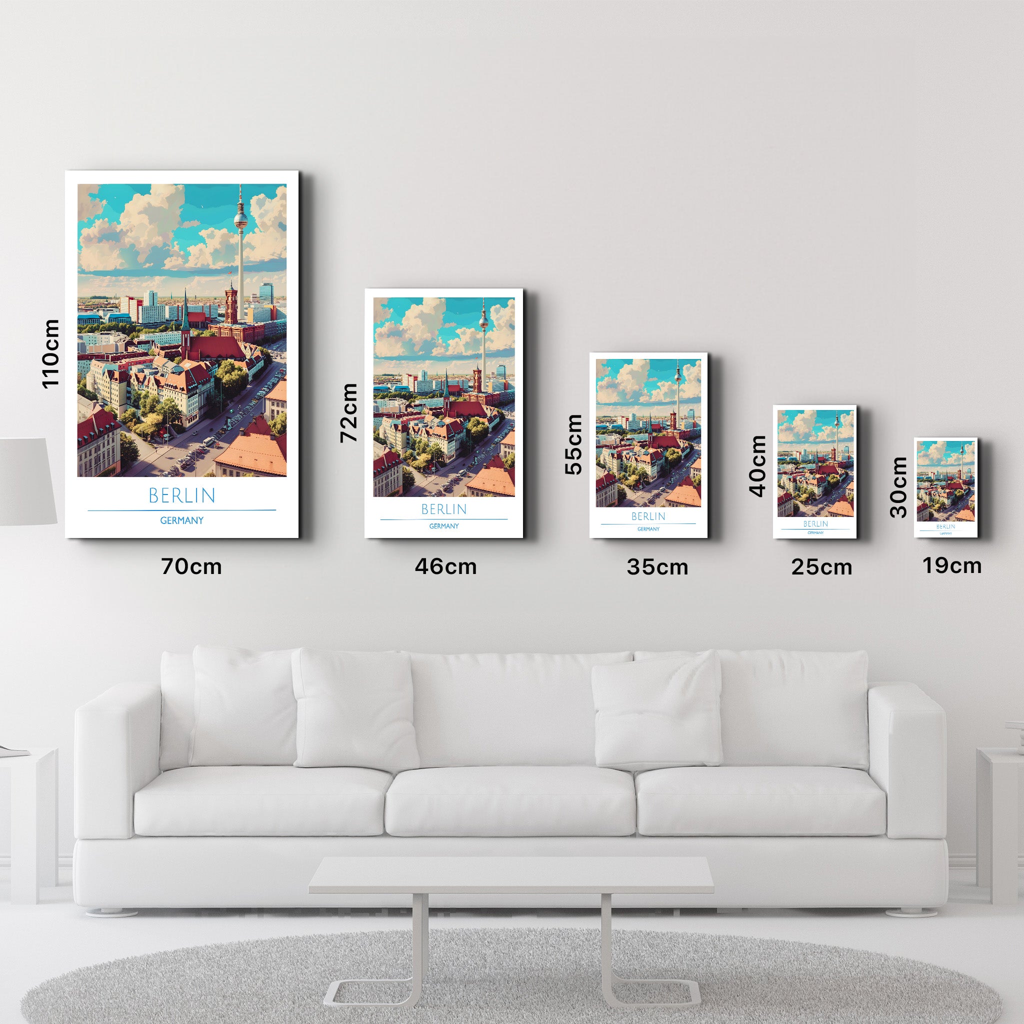 Berlin Germany-Travel Posters | Glass Wall Art