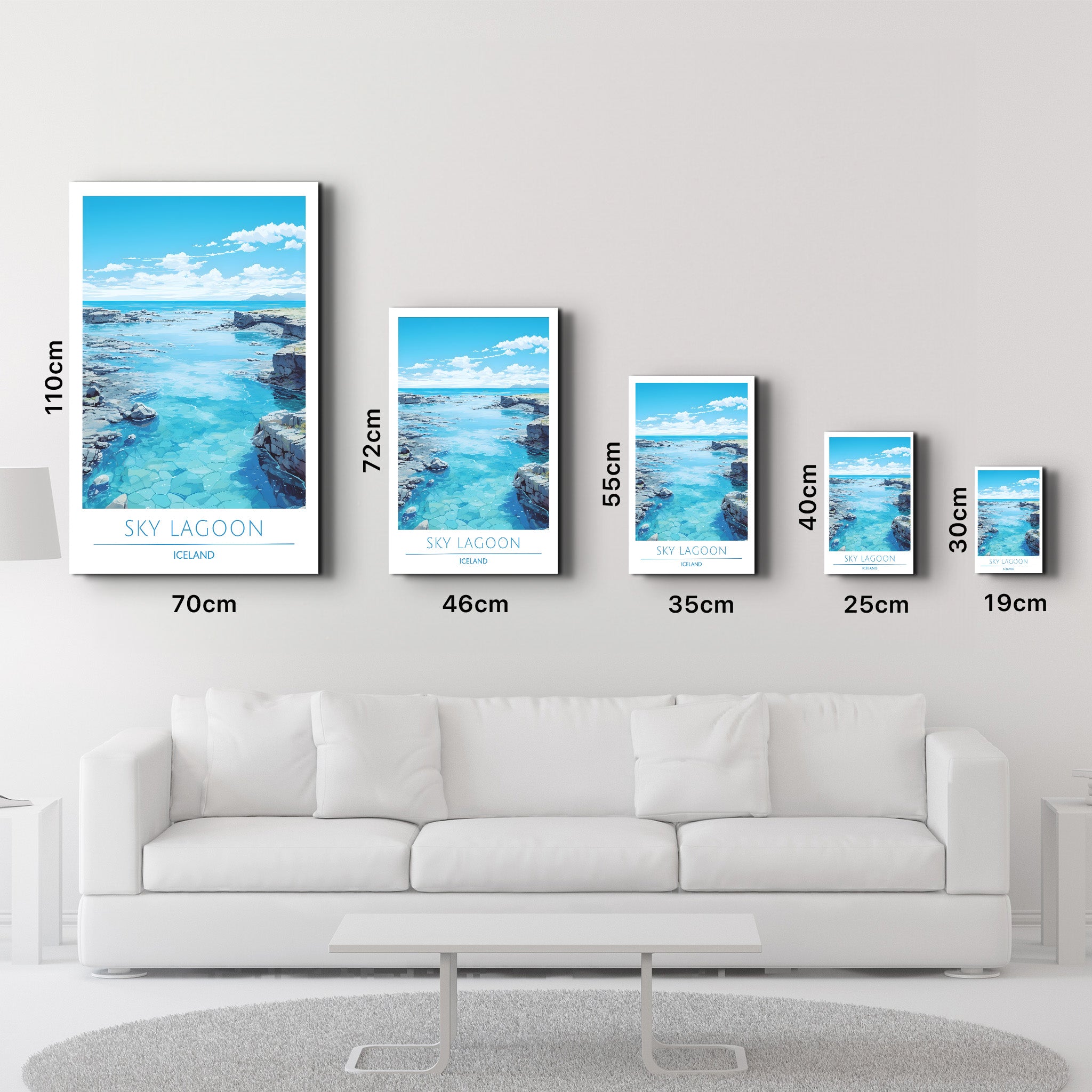 Sky Lagoon Iceland-Travel Posters | Glass Wall Art