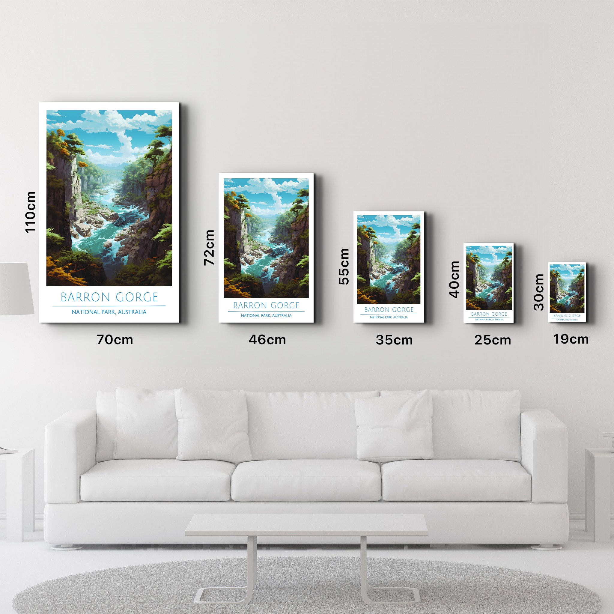 Barron Gorge-Parc national Australie-Affiches de voyage | Art mural en verre