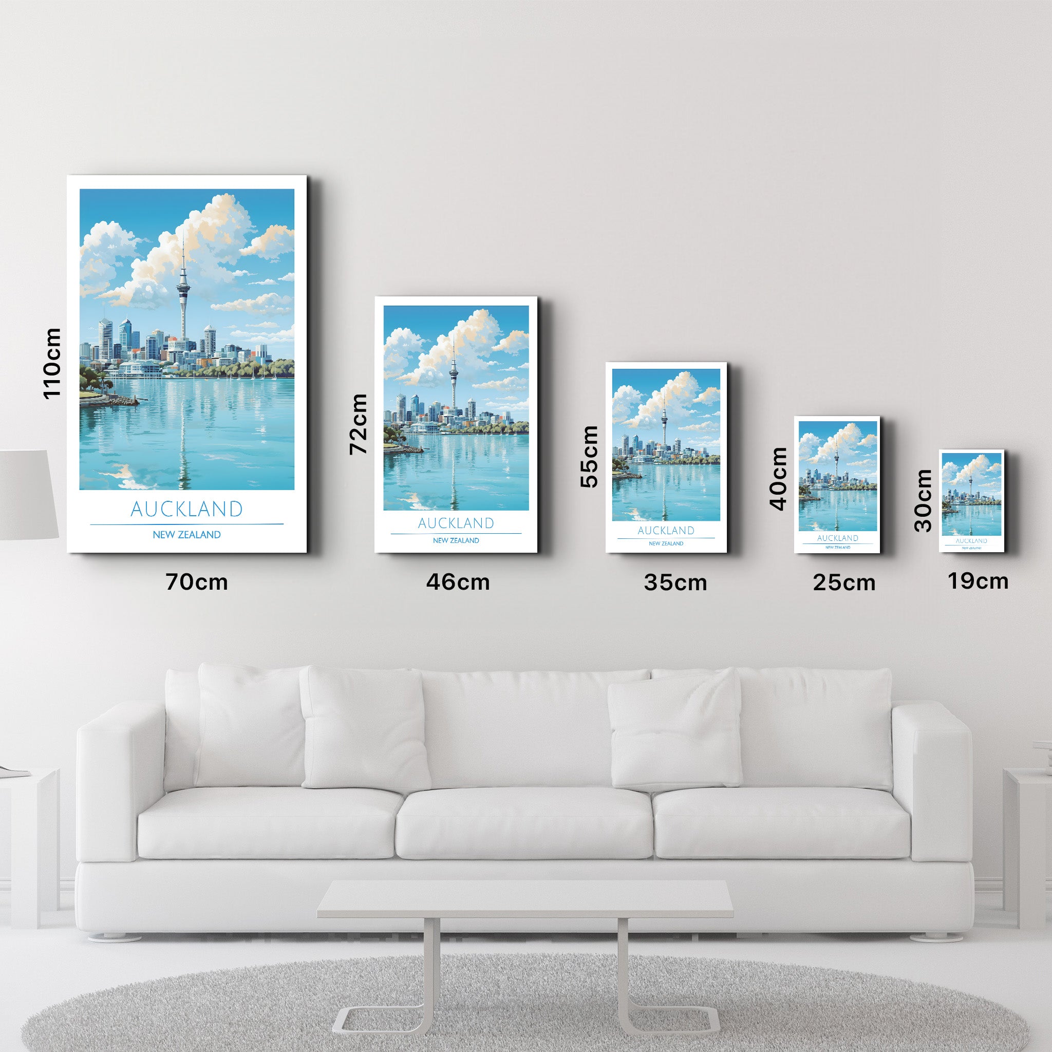 Auckland New Zealand-Travel Posters | Glass Wall Art