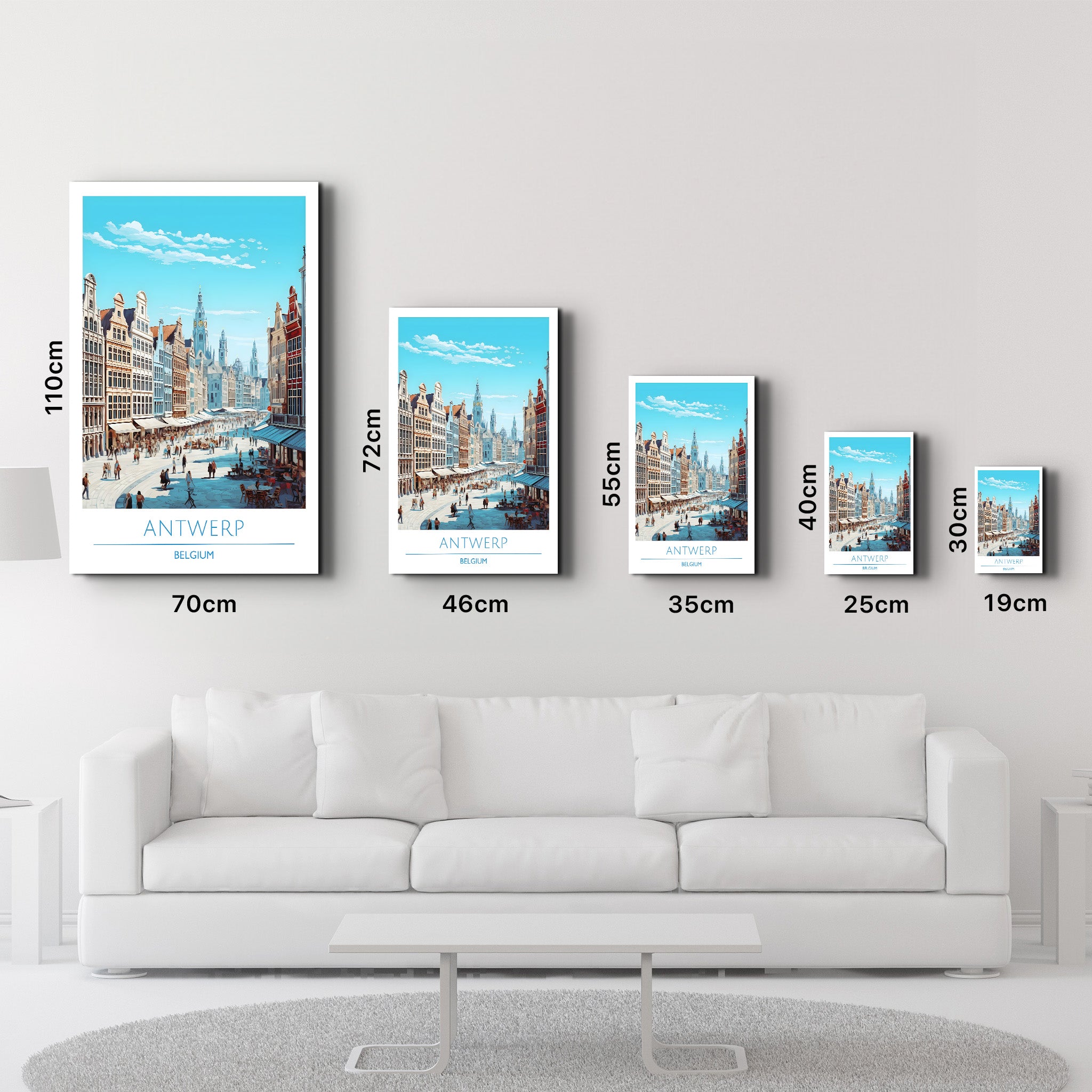 Antwerp Belgium-Travel Posters | Glass Wall Art