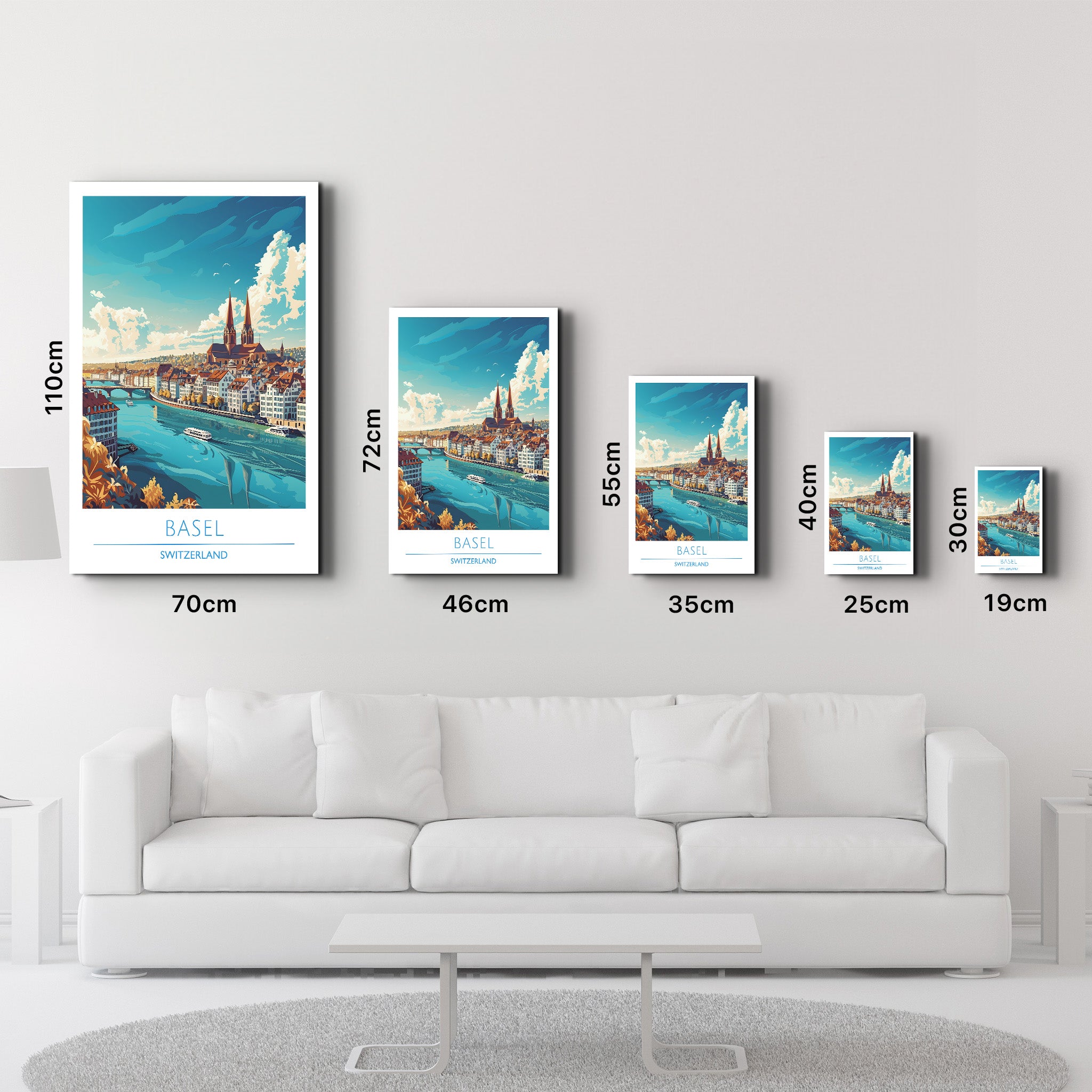 Basel Switzerland-Travel Posters | Glass Wall Art