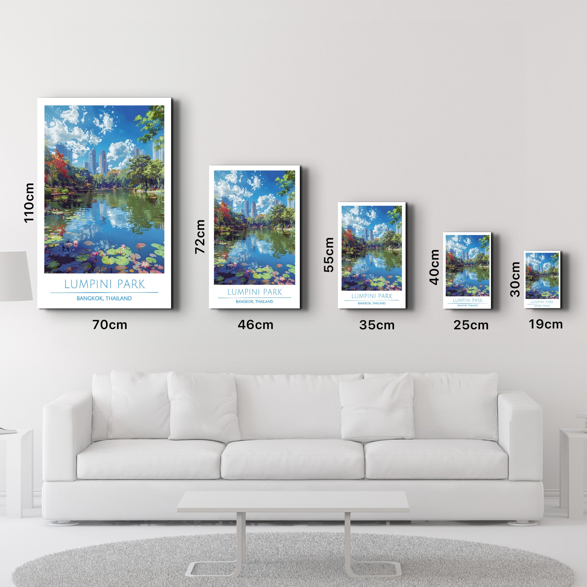 Lumpini Park-Bangkok Thailand-Travel Posters | Glass Wall Art