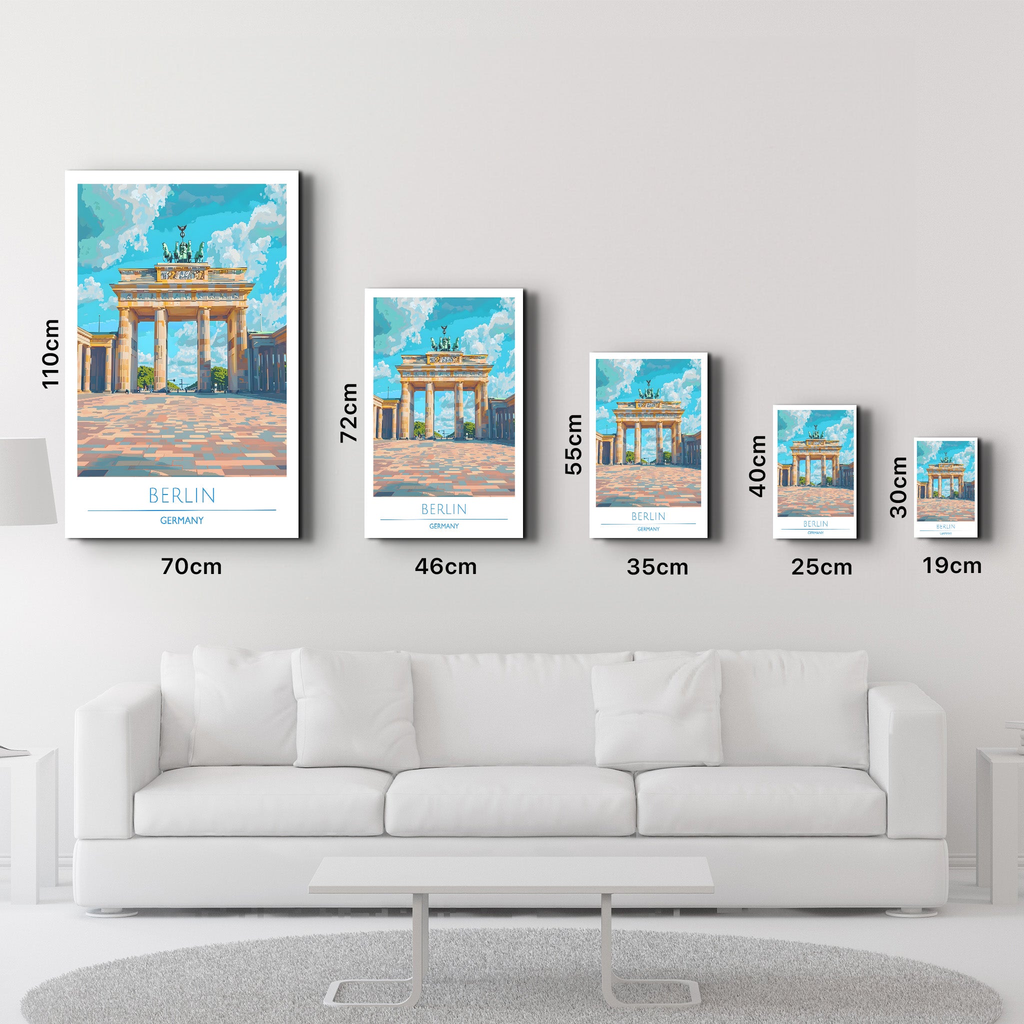 Berlin Germany-Travel Posters | Glass Wall Art