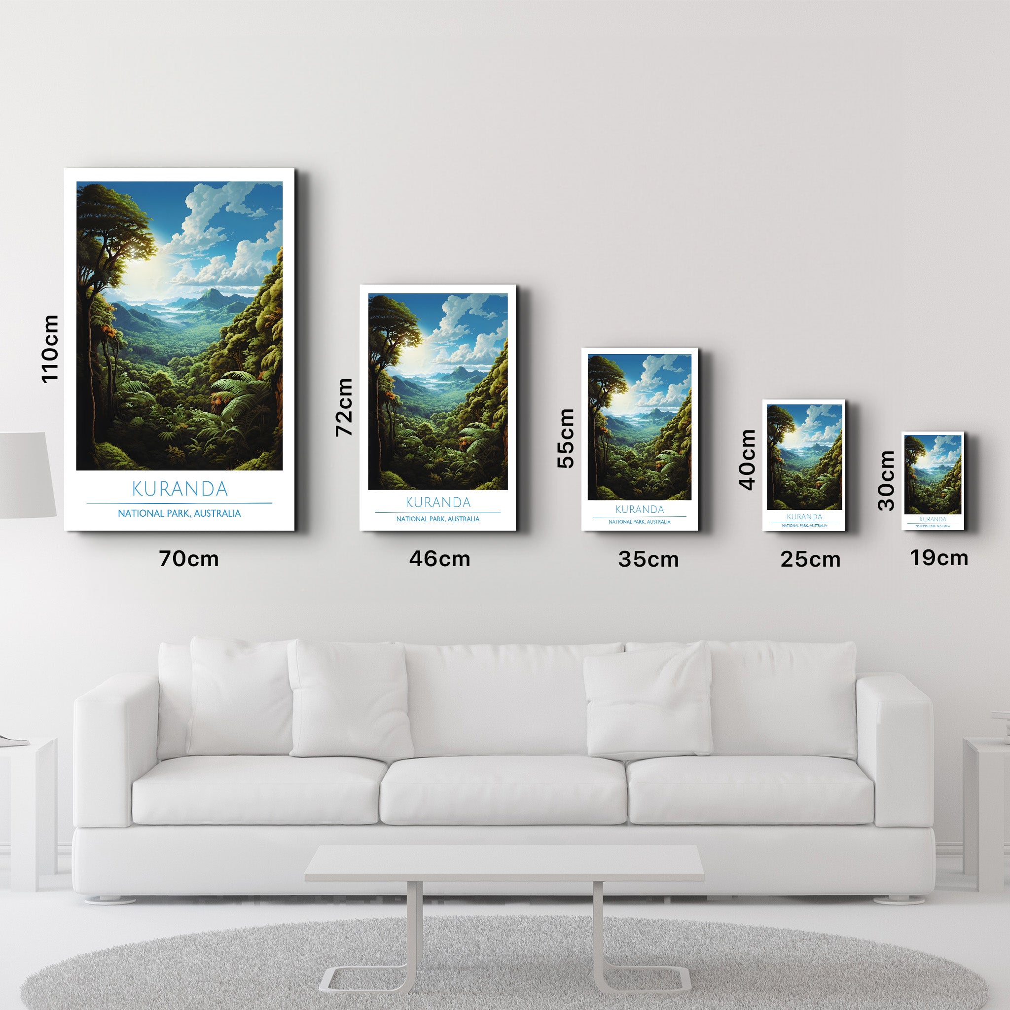 Kuranda-Nationalpark Australien-Reiseposter | <tc>Glasbild</tc>