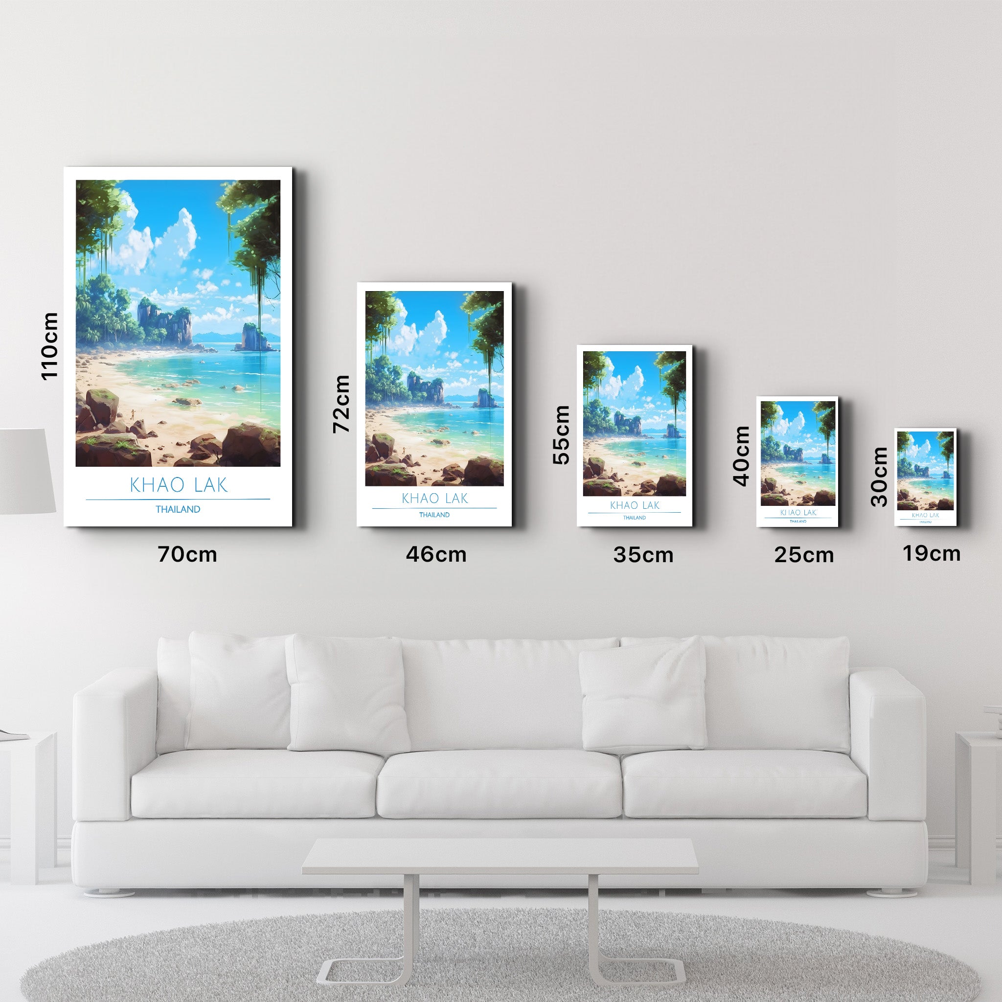 Khao Lak Thailand-Travel Posters | Glass Wall Art