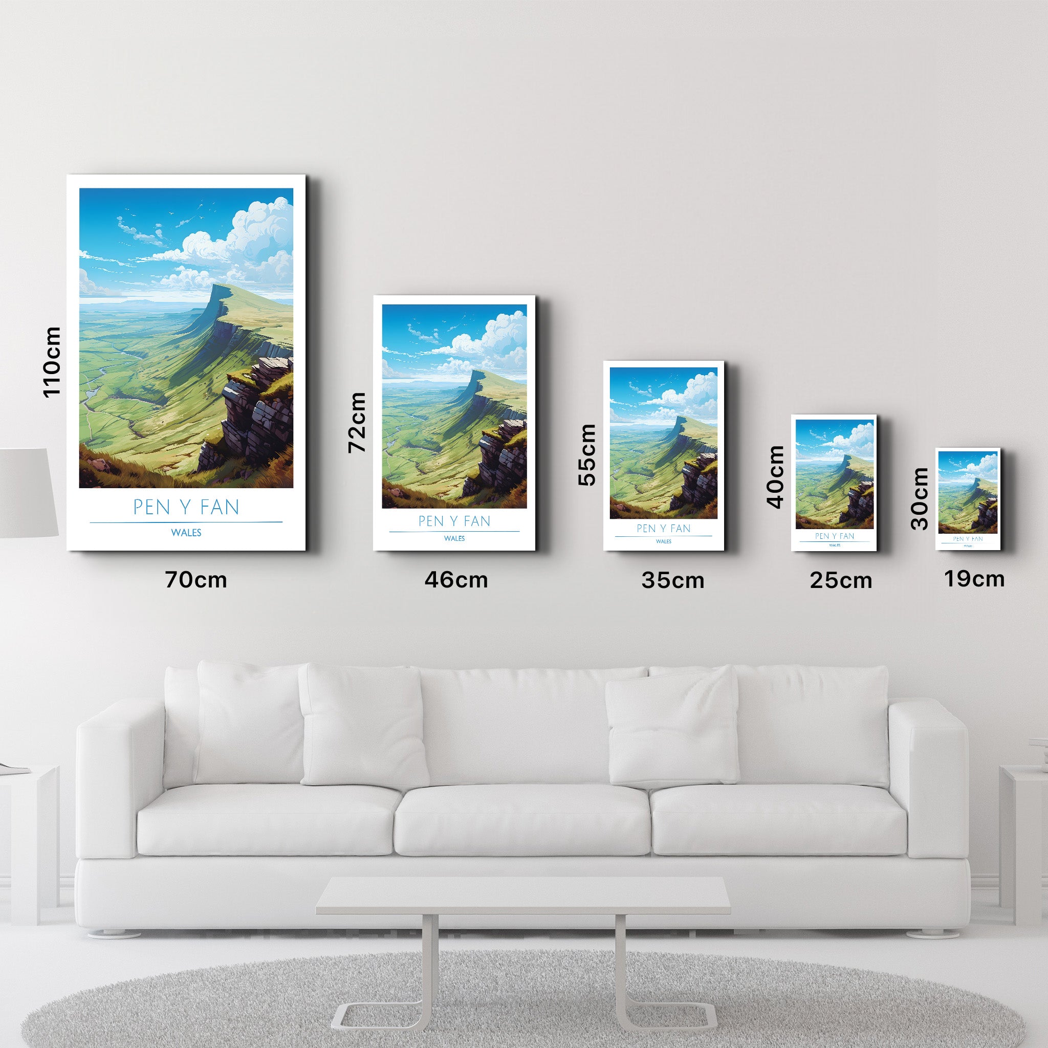 Pen Y Fan Wales-Travel Posters | Glass Wall Art