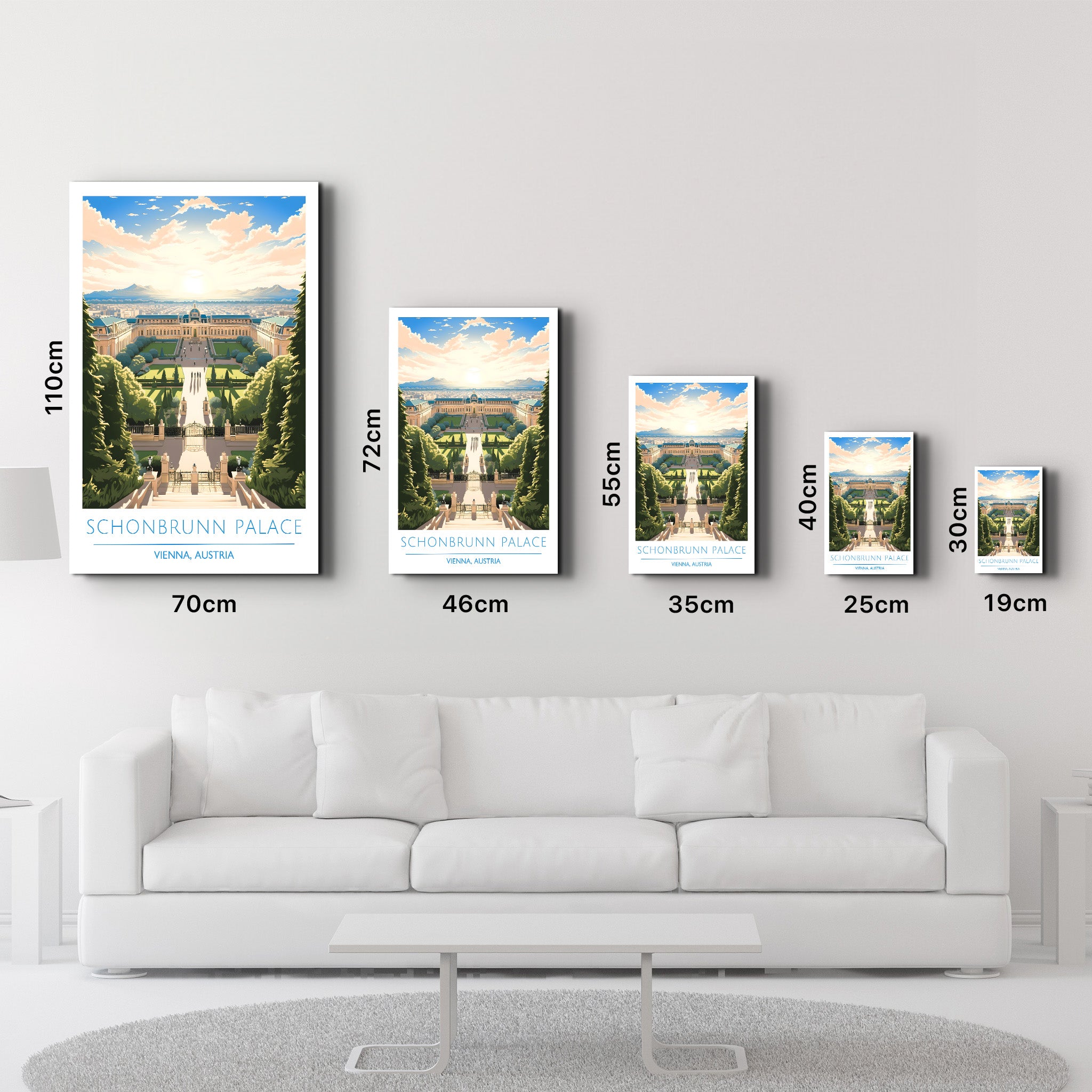 Schonbrunn Palace-Vienna Austria-Travel Posters | Glass Wall Art