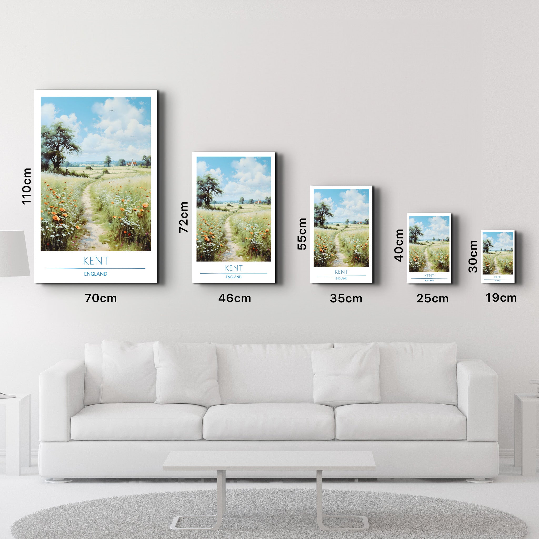 Kent England-Travel Posters | Glass Wall Art