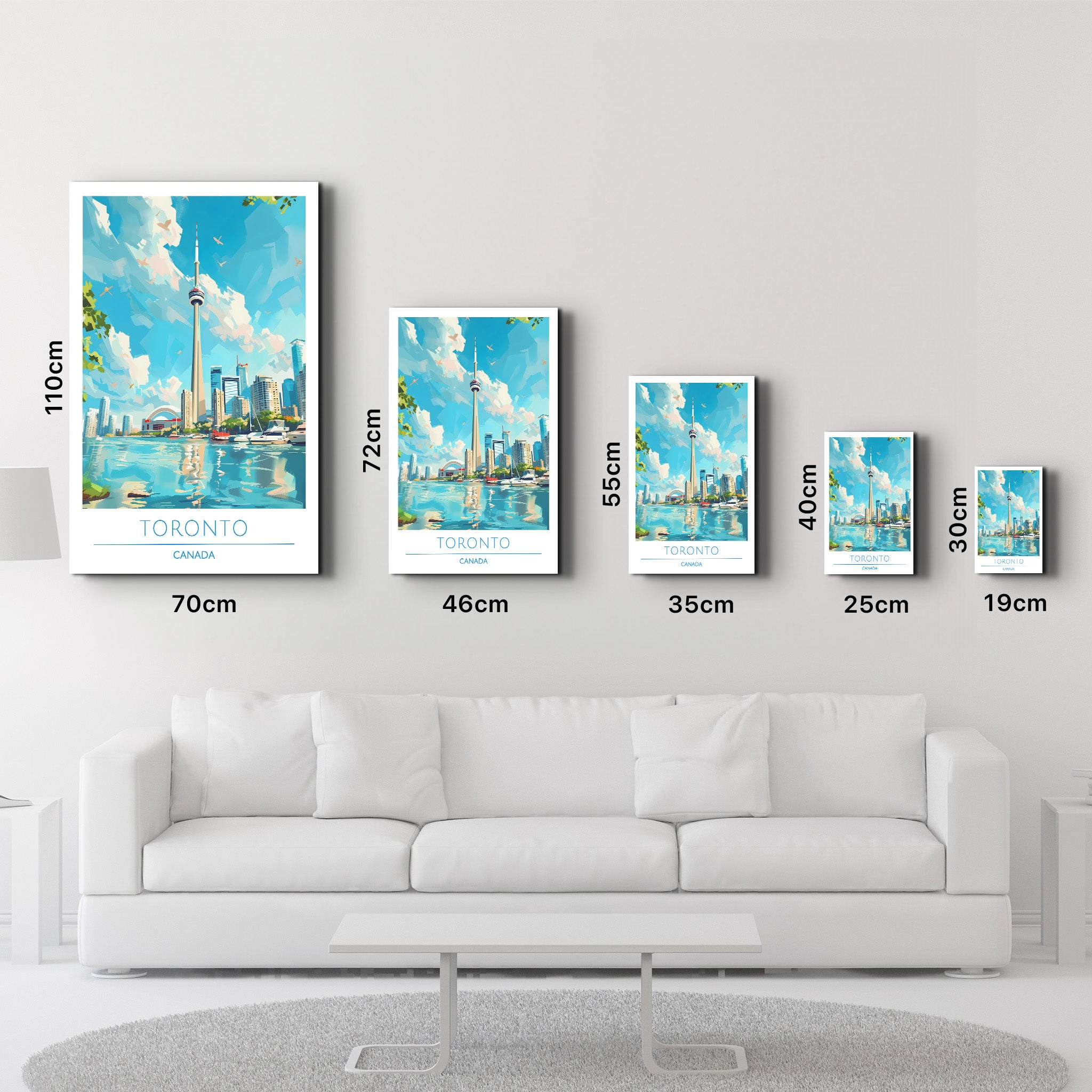 Toronto Canada-Travel Posters | Glass Wall Art