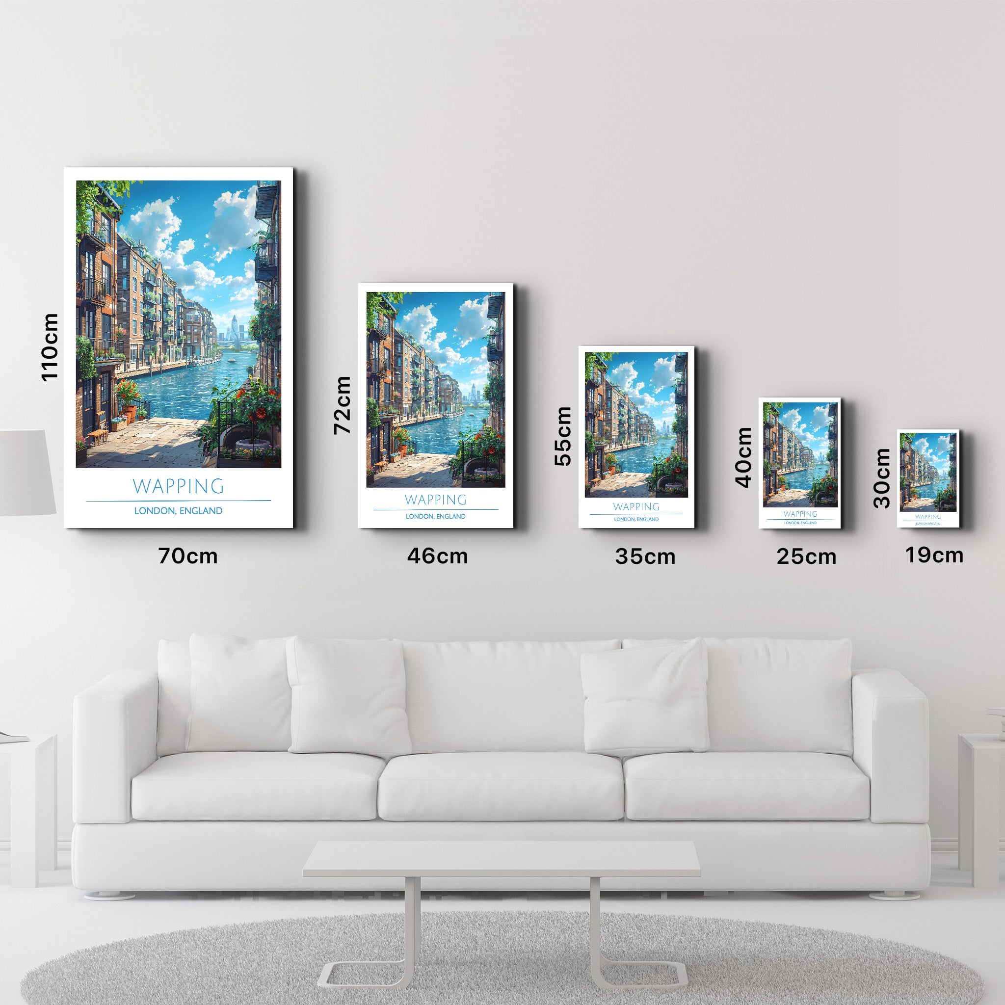 Wapping-London England-Travel Posters | Glass Wall Art