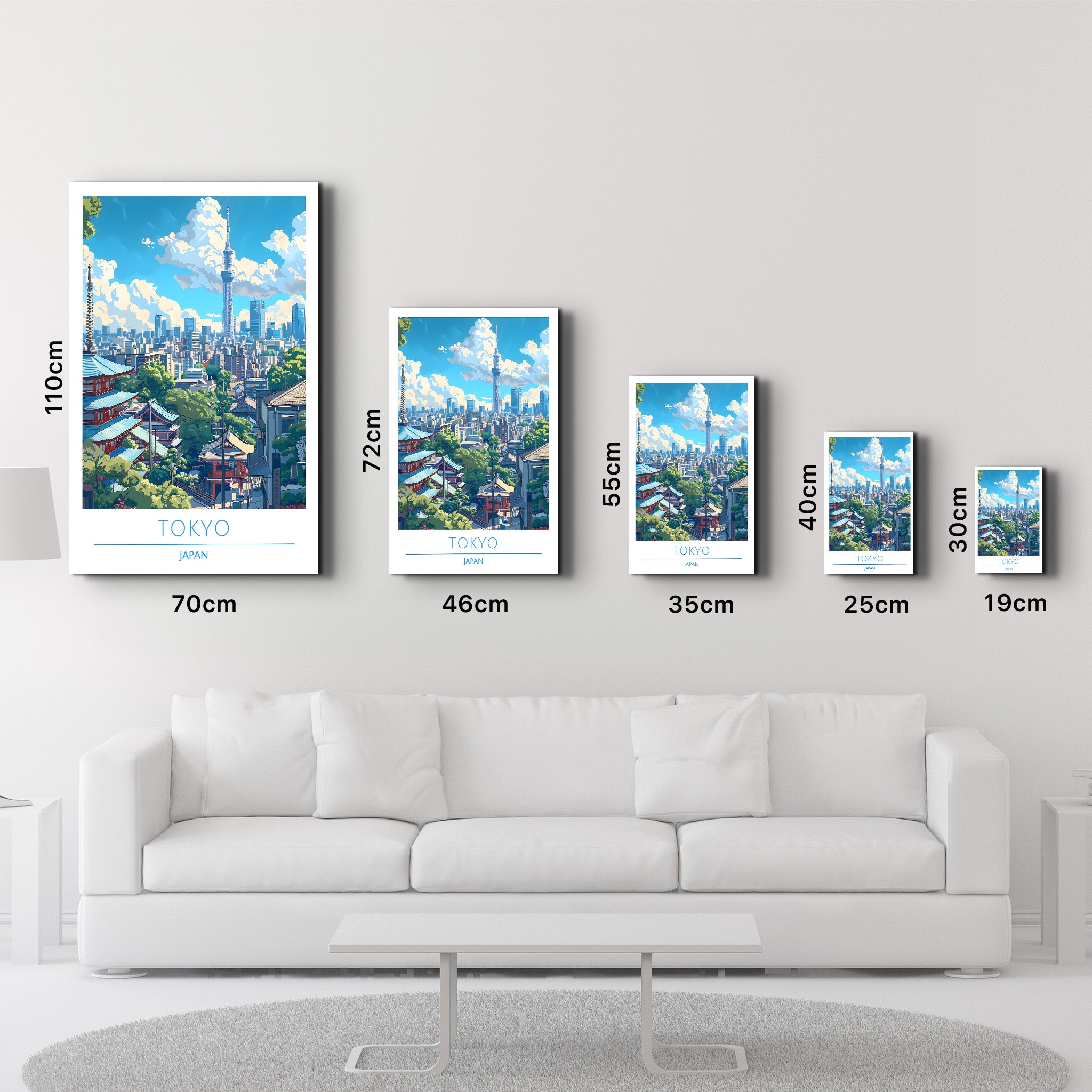 Tokyo Japan-Travel Posters | Glass Wall Art