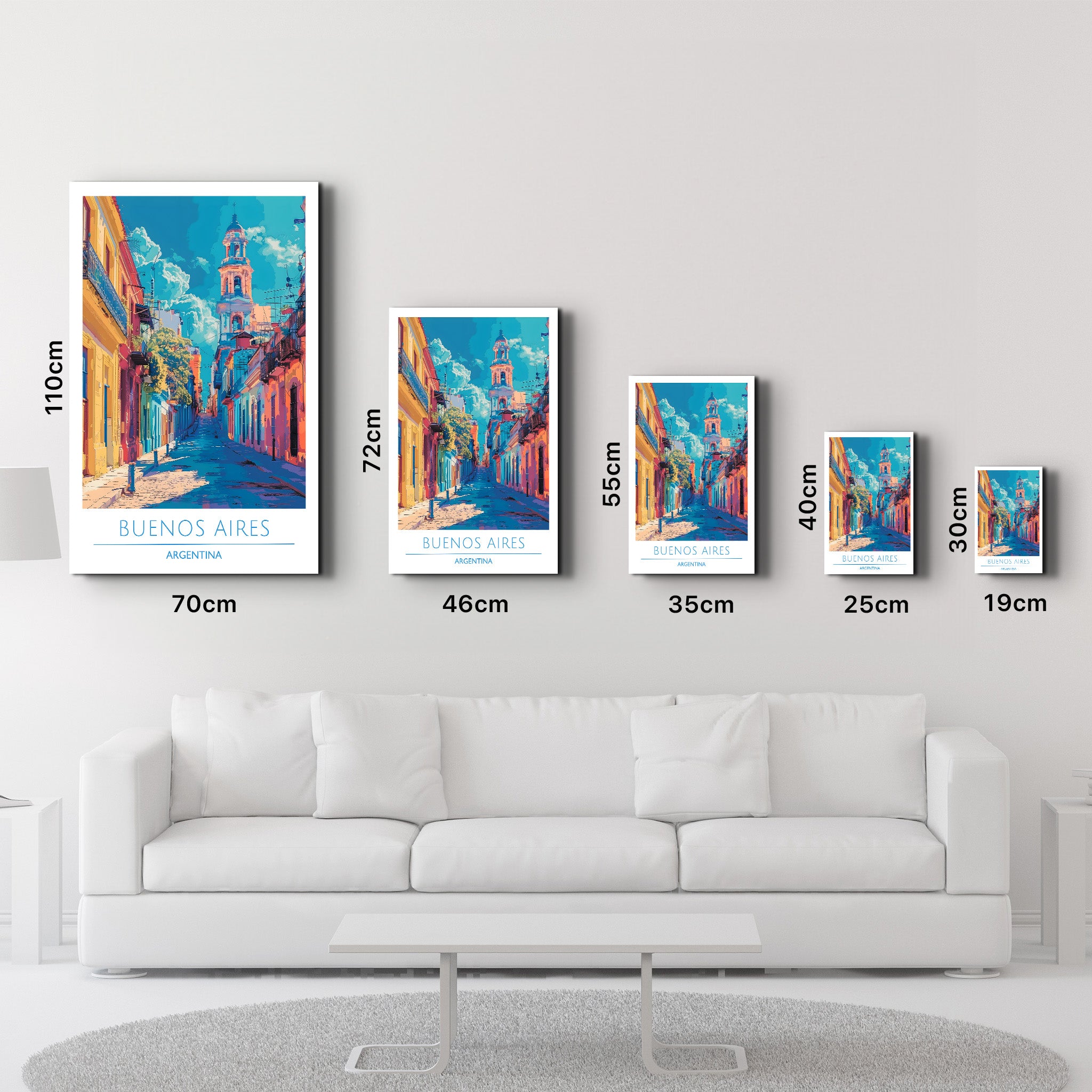 Buenos Aires Argentina-Travel Posters | Glass Wall Art