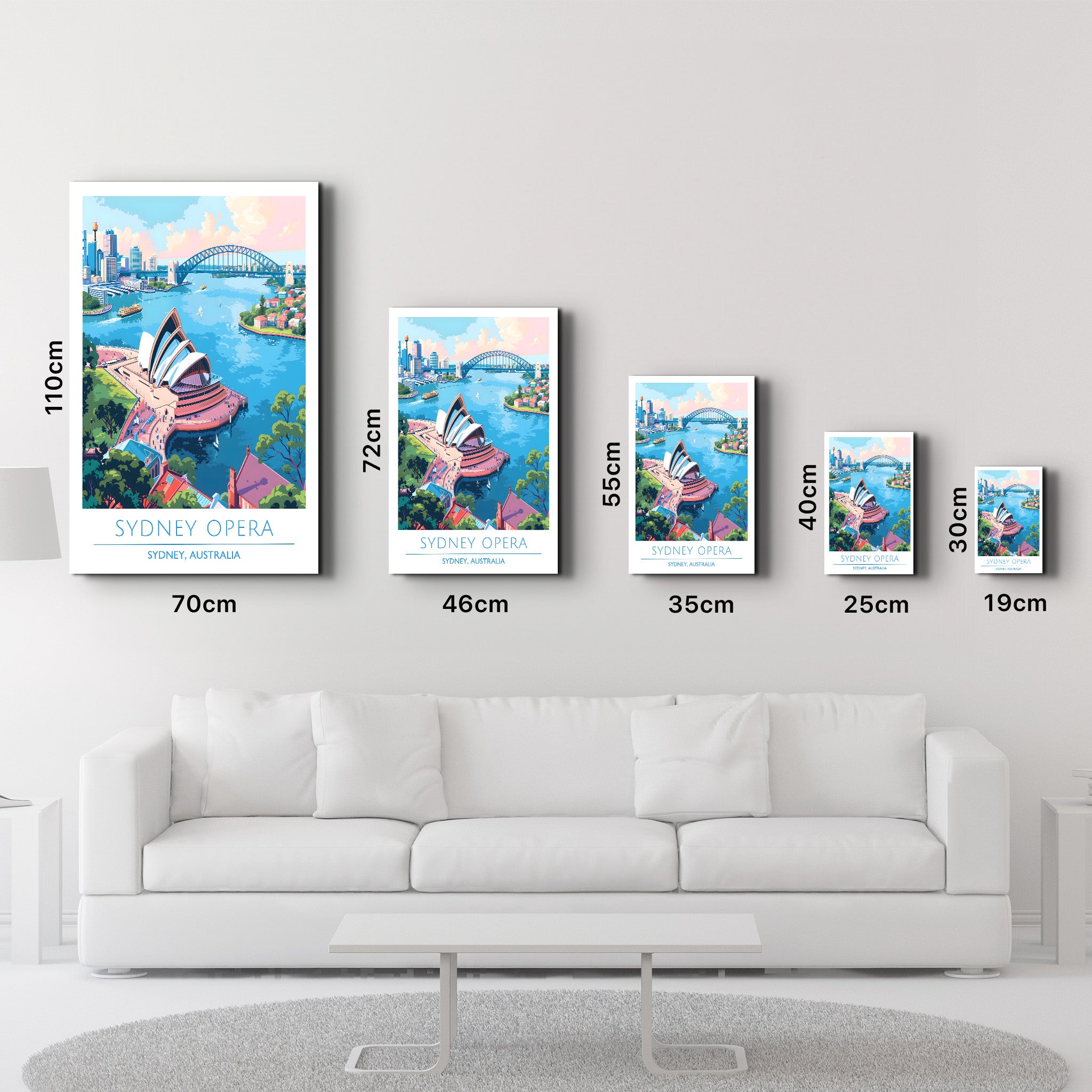 Sydney Opera Australia-Travel Posters | Glass Wall Art