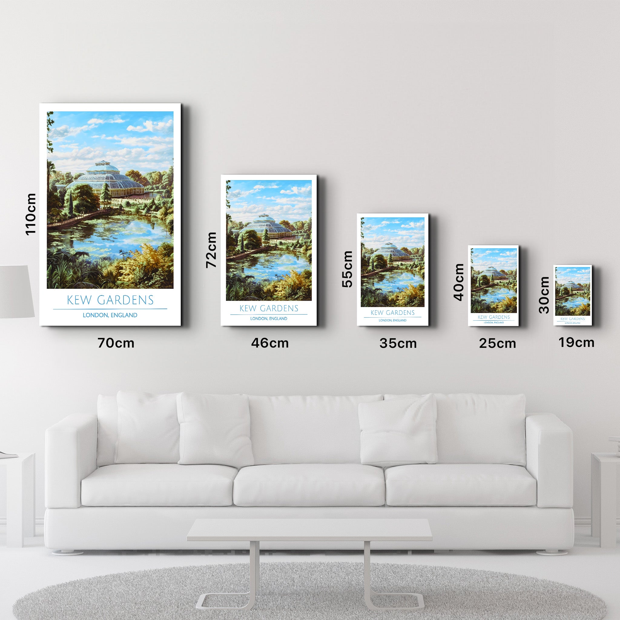 Kew Gardens-London England-Travel Posters | Glass Wall Art