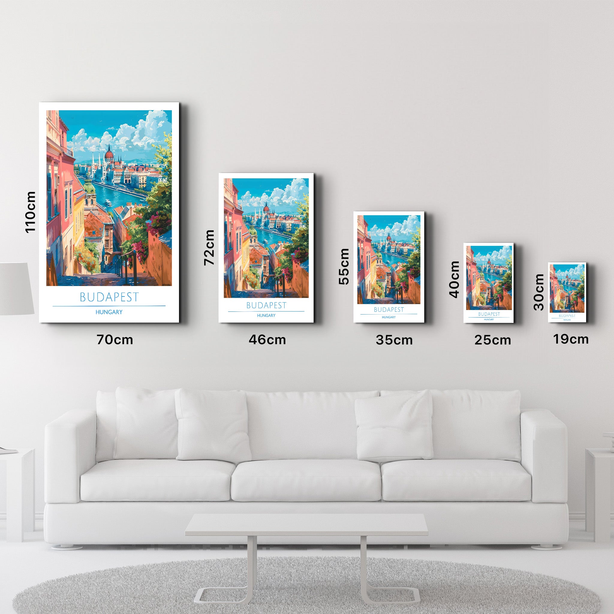 Budapest Hungary-Travel Posters | Glass Wall Art