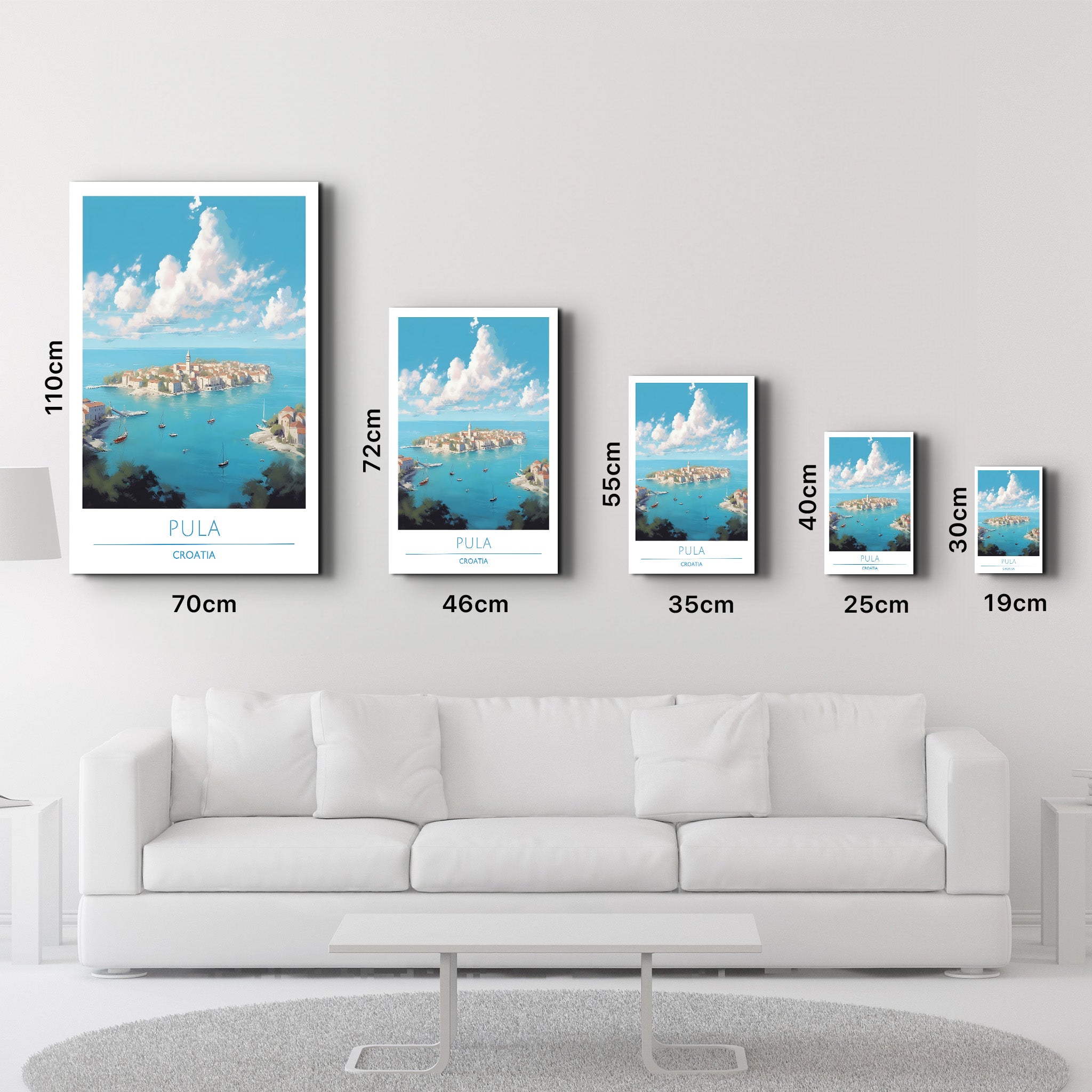 Pula Croatia-Travel Posters | Glass Wall Art