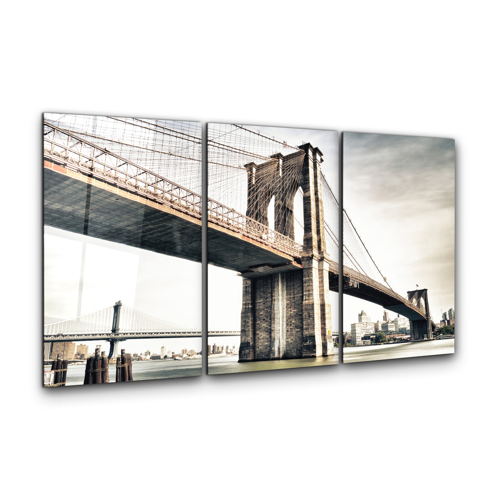 ・„Brooklyn Bridge – Trio“・<tc>Glasbild</tc>