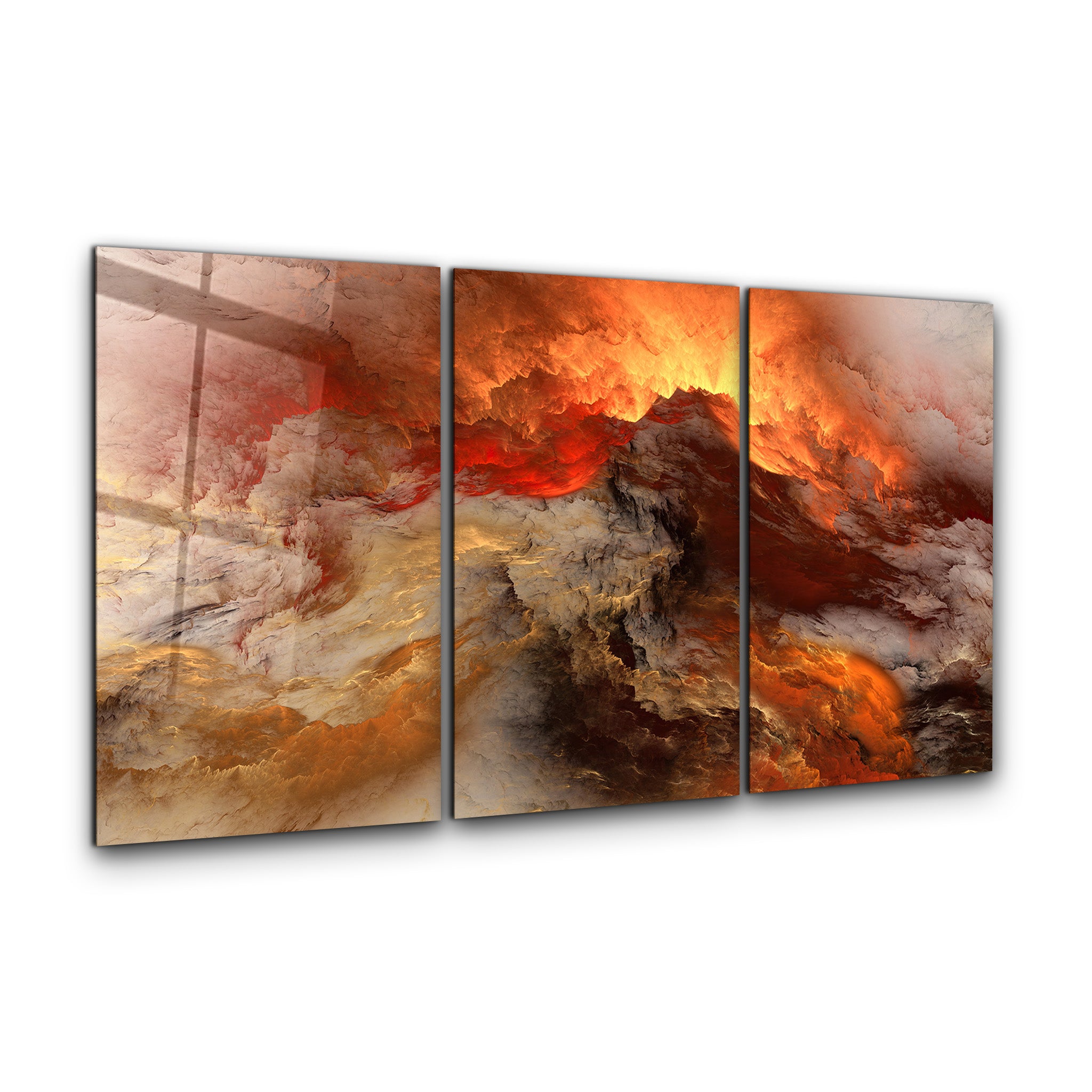 ・"Lava - Trio"・Art mural en verre