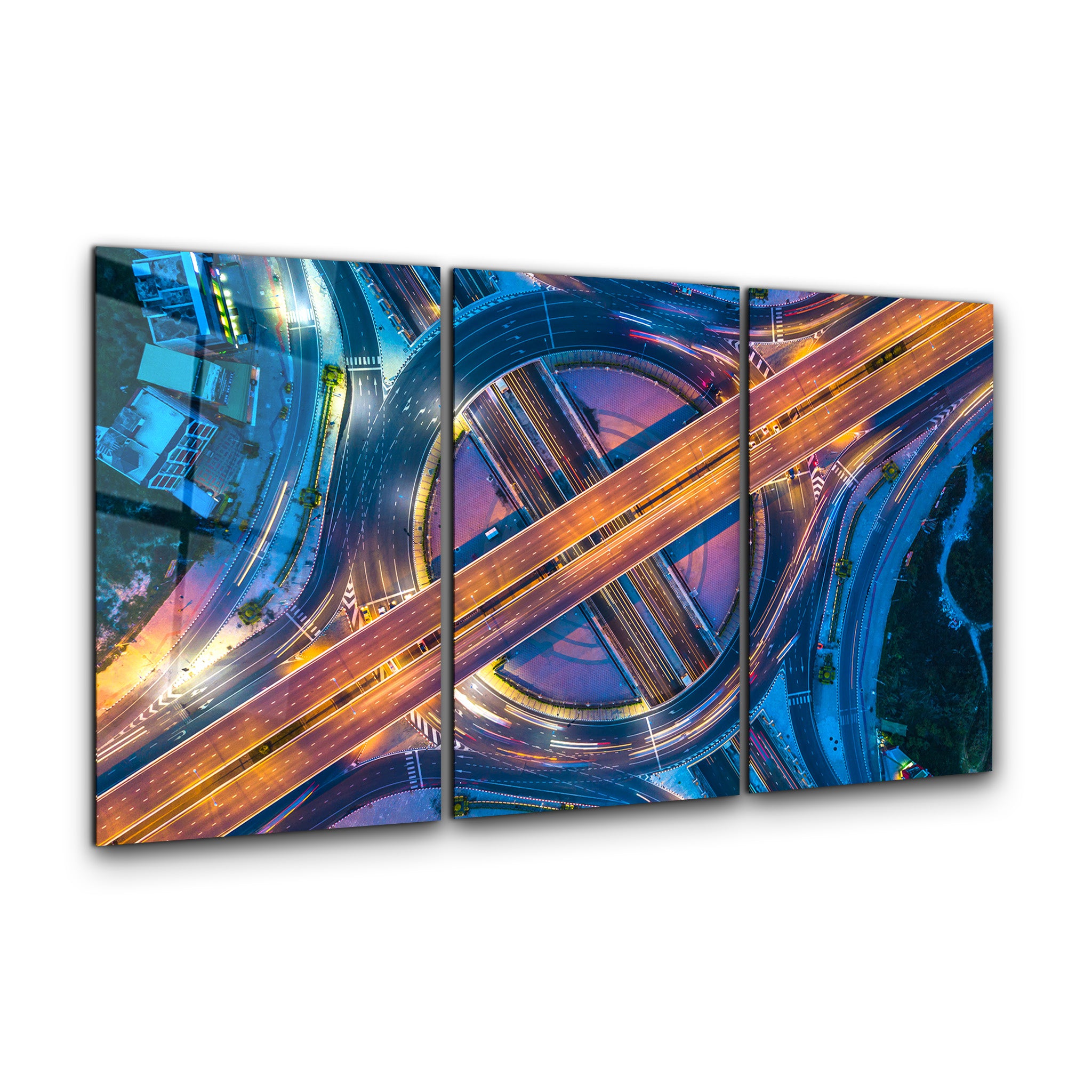 ・"Intersection - Trio"・Art mural en verre