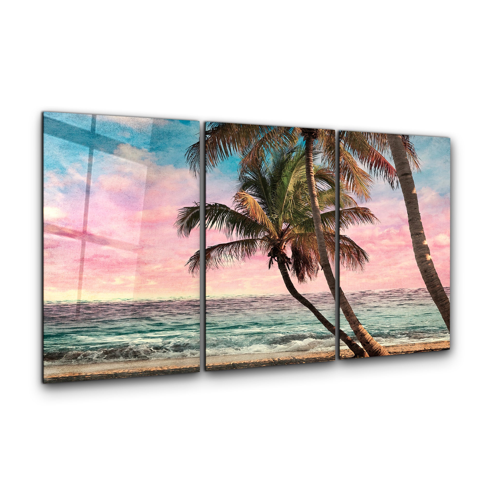 ・„Palm Beach Retro Filter – Trio“・<tc>Glasbild</tc>