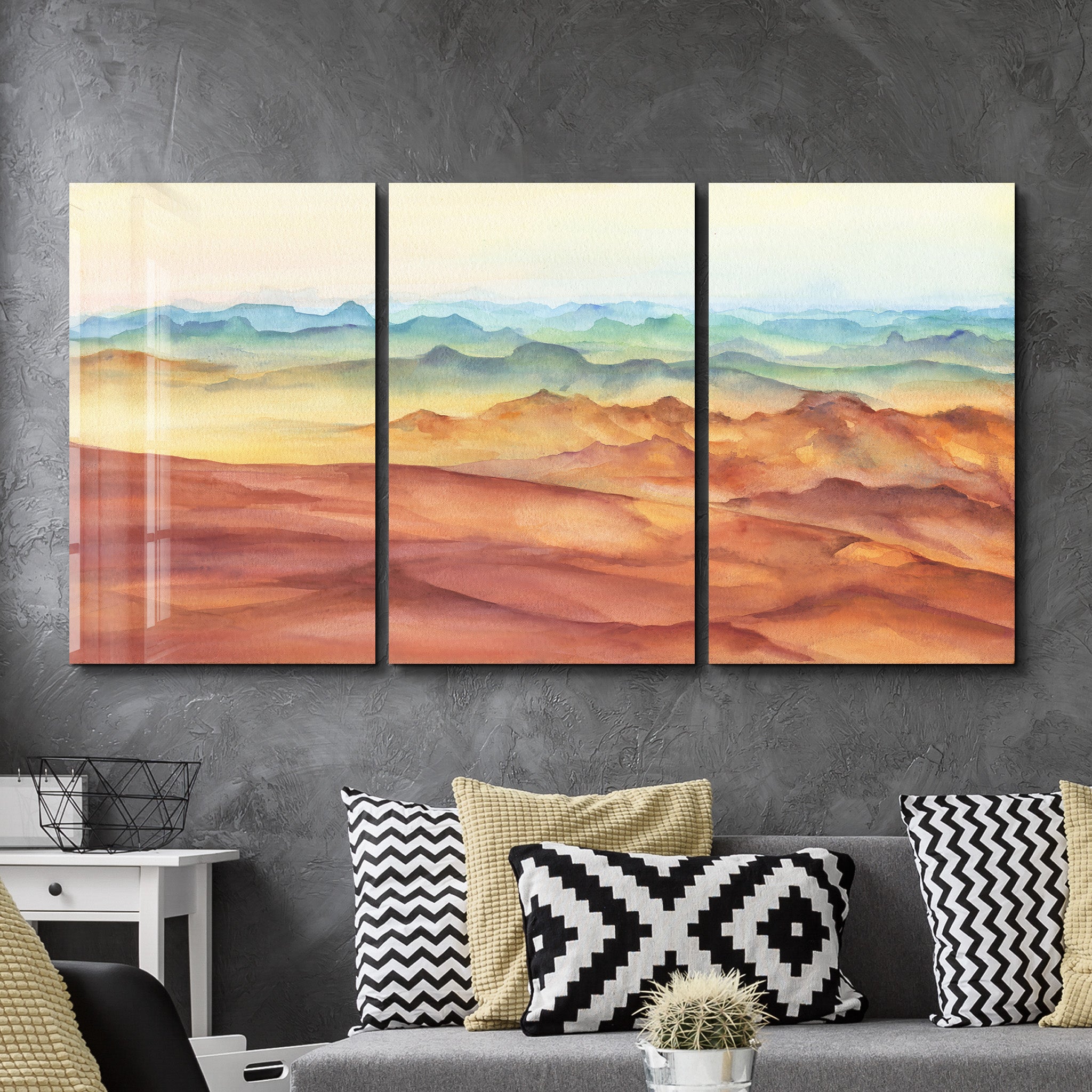 ・"Sand Sea - Trio"・<tc>Glasbild</tc>