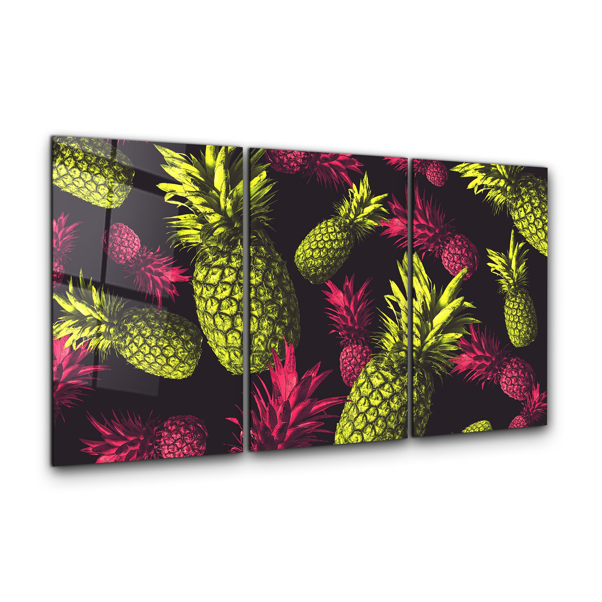 ・„Bunte Ananas – Trio“・<tc>Glasbild</tc>