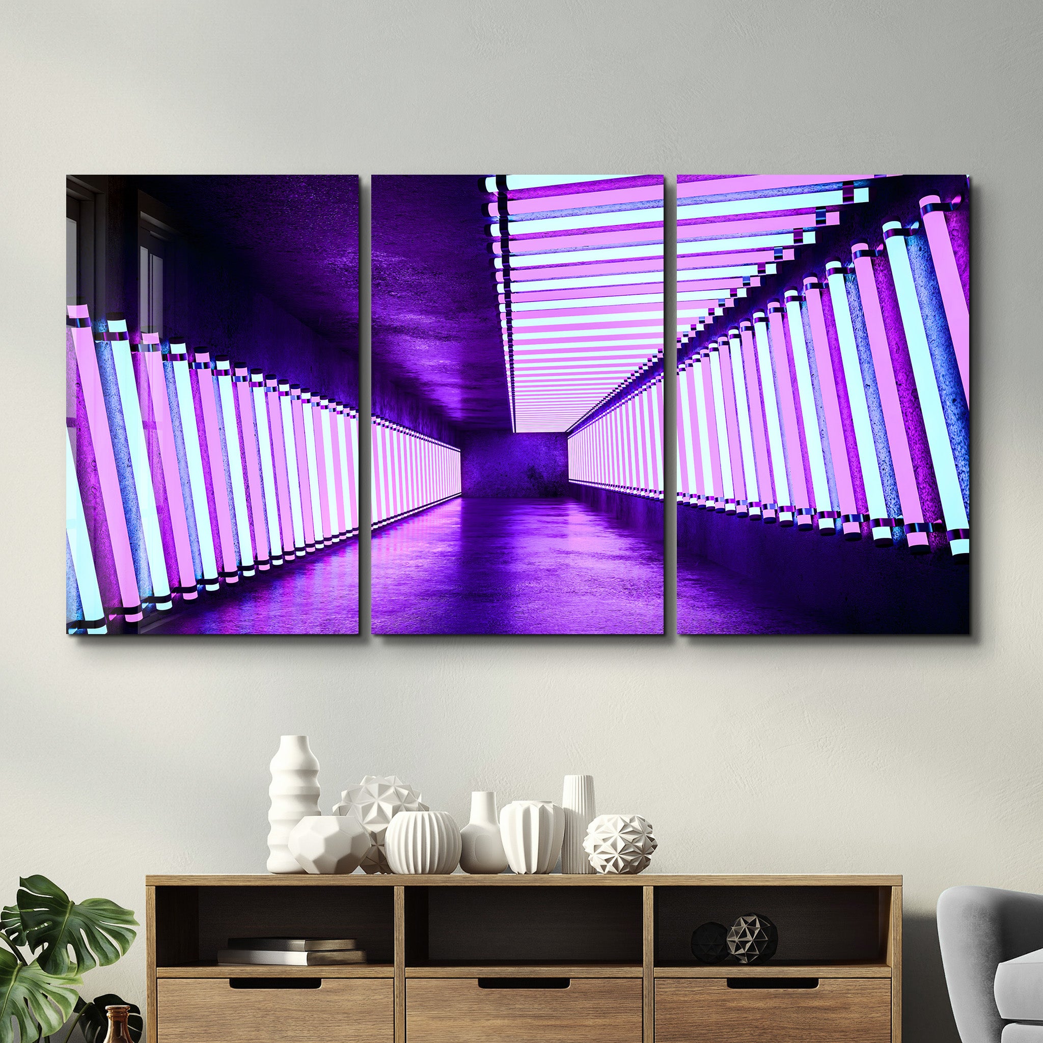 ・„Neon Road – Trio“・<tc>Glasbild</tc>