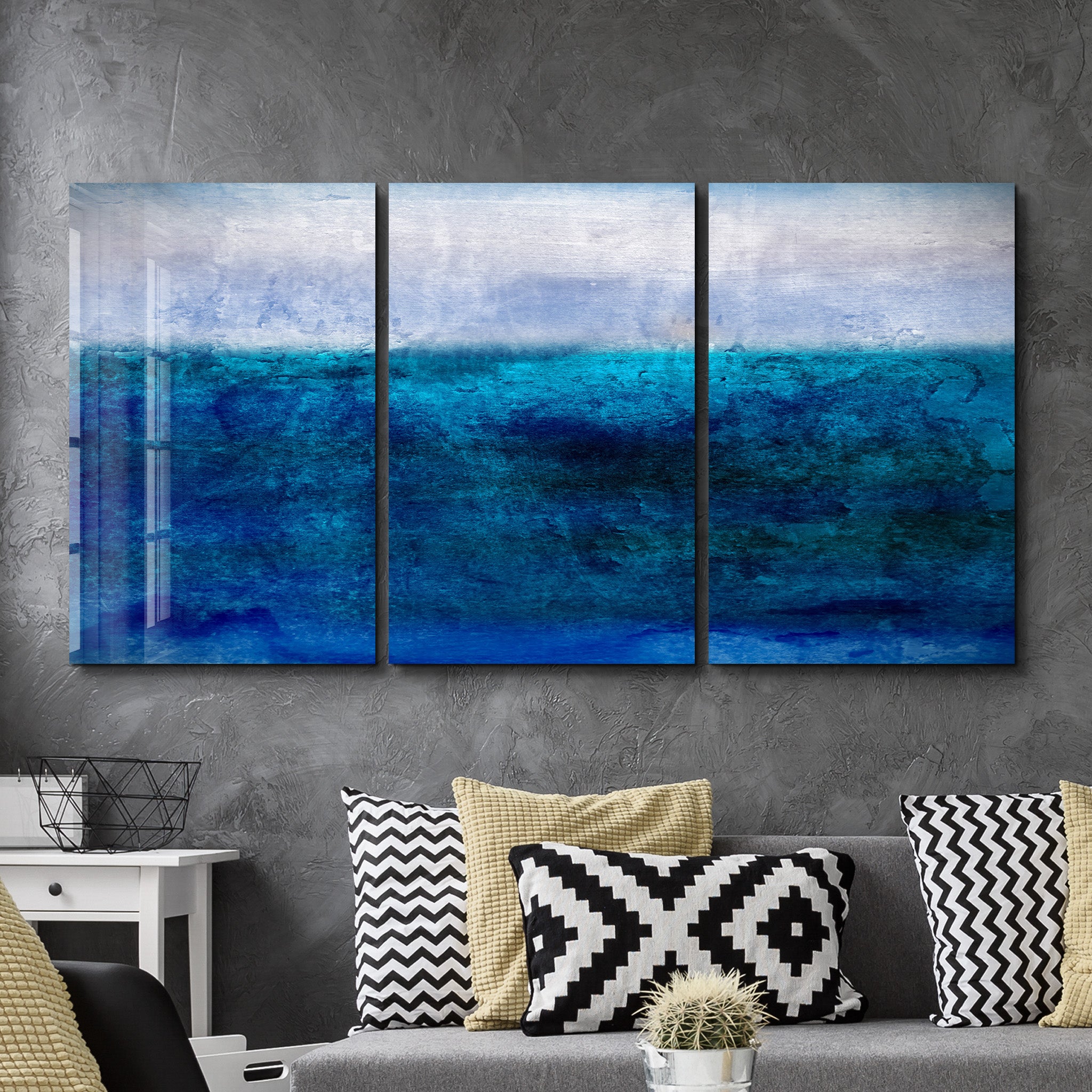 ・„Blurry Sea – Trio“・<tc>Glasbild</tc>