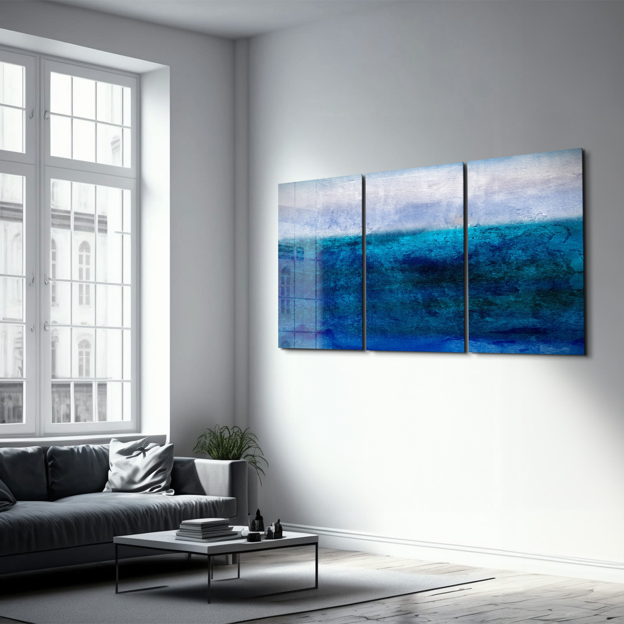 ・„Blurry Sea – Trio“・<tc>Glasbild</tc>